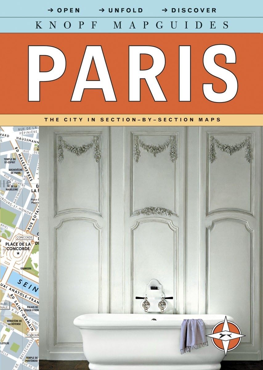 Knopf Mapguides: Paris: The City in Section-By-Section Maps Geology & Geography