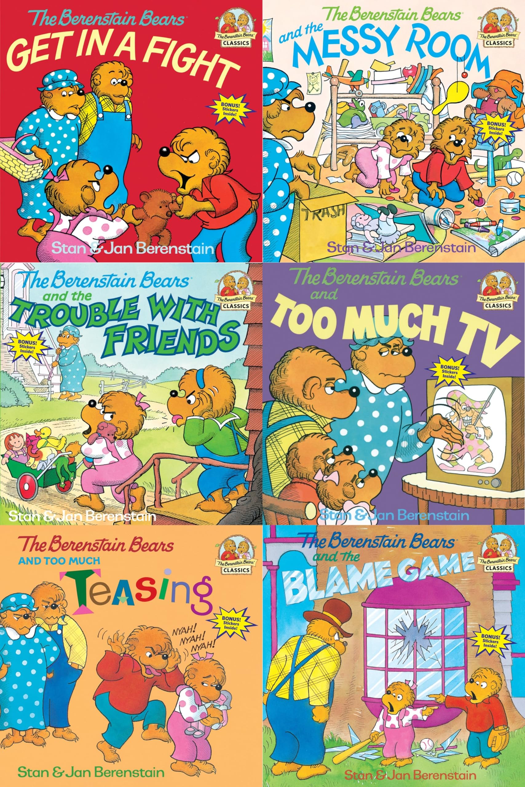 Berenstain Bears Set: Trouble with Friends / Berenstain Bears Too Much TV / Berenstain Bears and the by Stan Berenstain (2010-08-01) Books