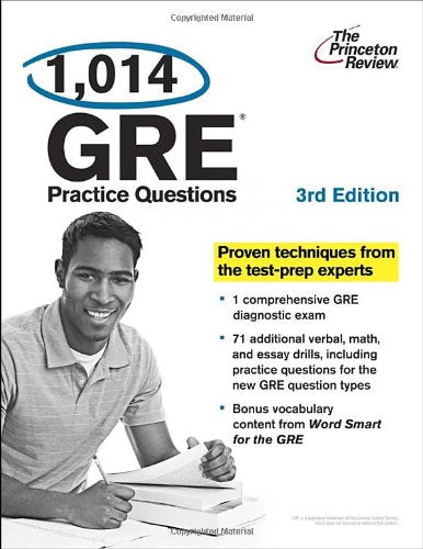 1,014 GRE Practice Questions (Princeton Review: 1,014 GRE Practice Questions) Study Guides