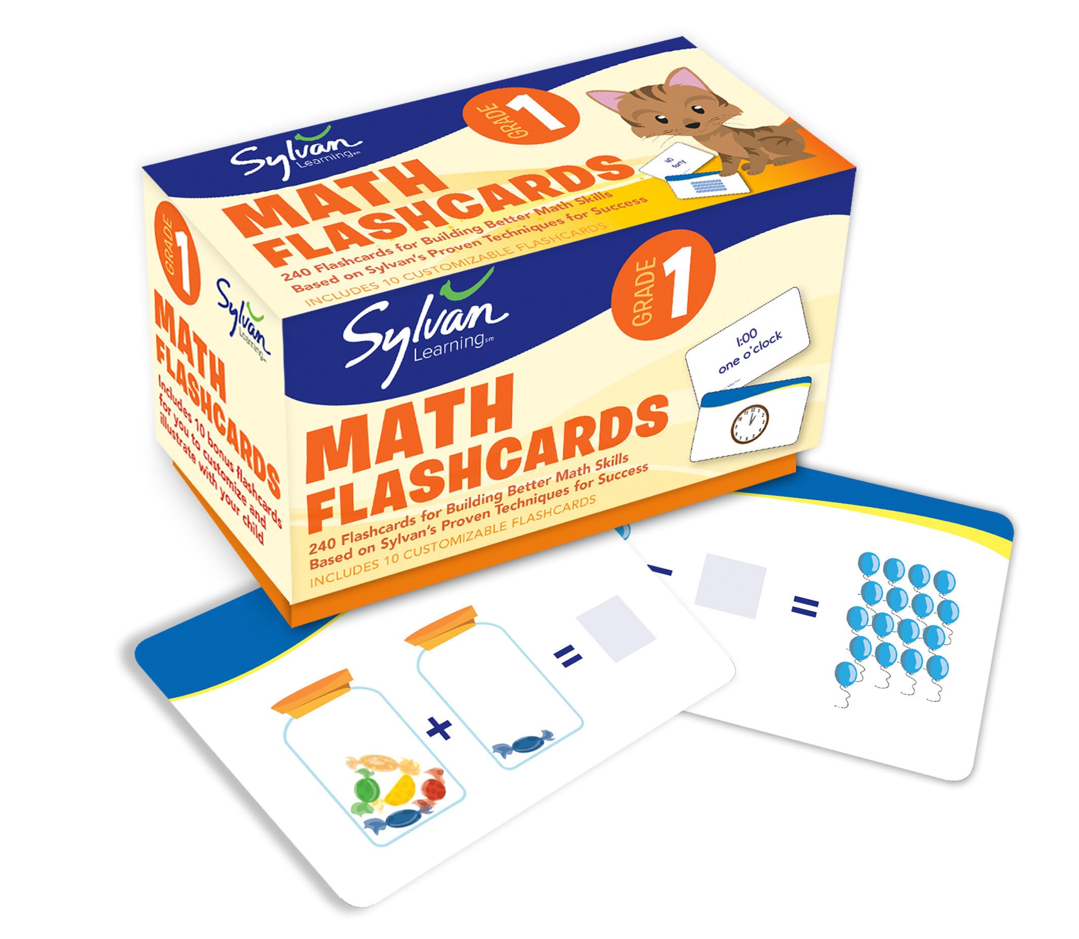 1st Grade Math Flashcards: 240 Flashcards for Building Better Math Skills (Addition & Subtraction, Place Value, Number Patterns, Comparing Numbers, Geometry, Time, Money) (Sylvan Math Flashcards) Computer Science