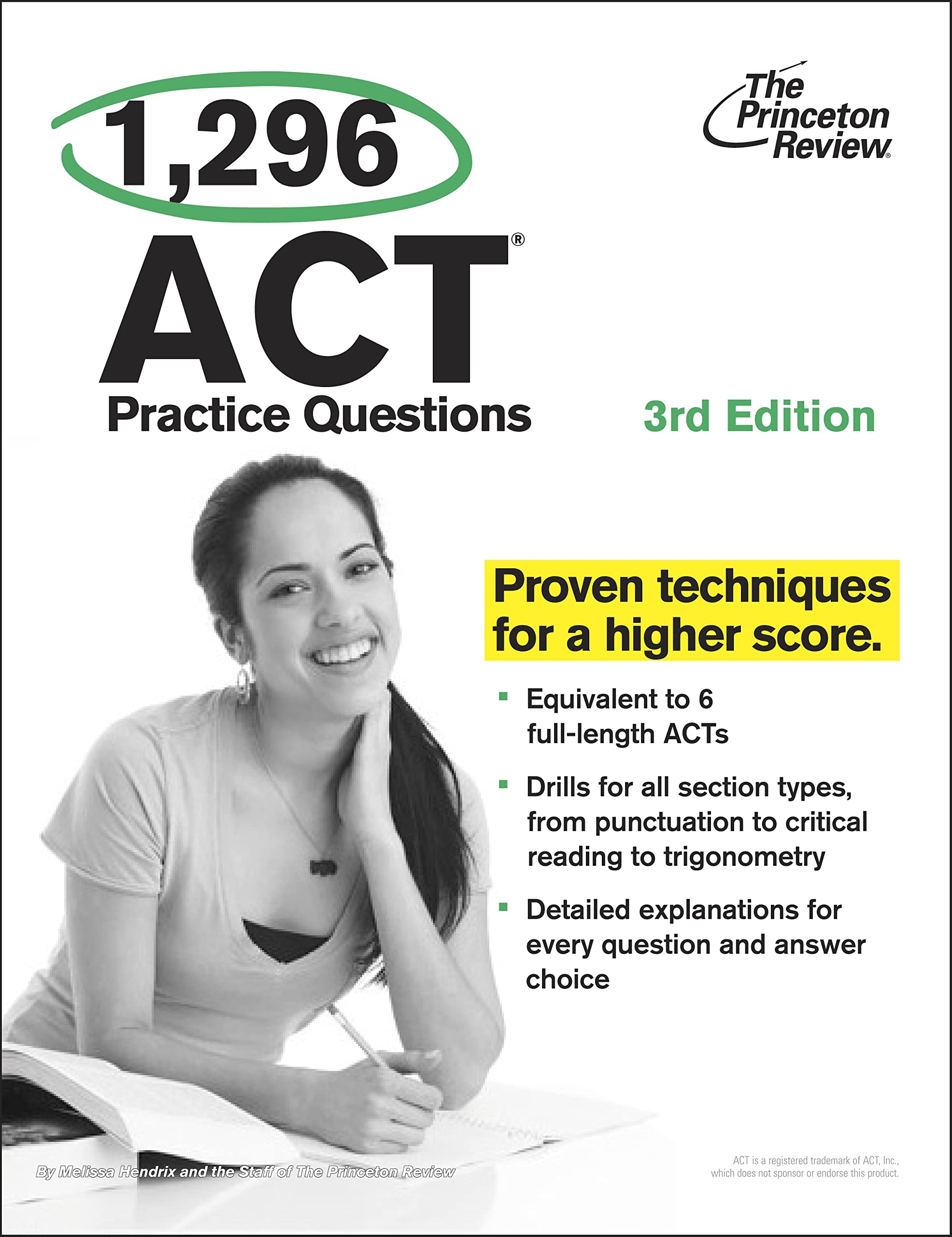 The Princeton Review 1,296 Act Practice Questions (College Test Preparation) Study Guides