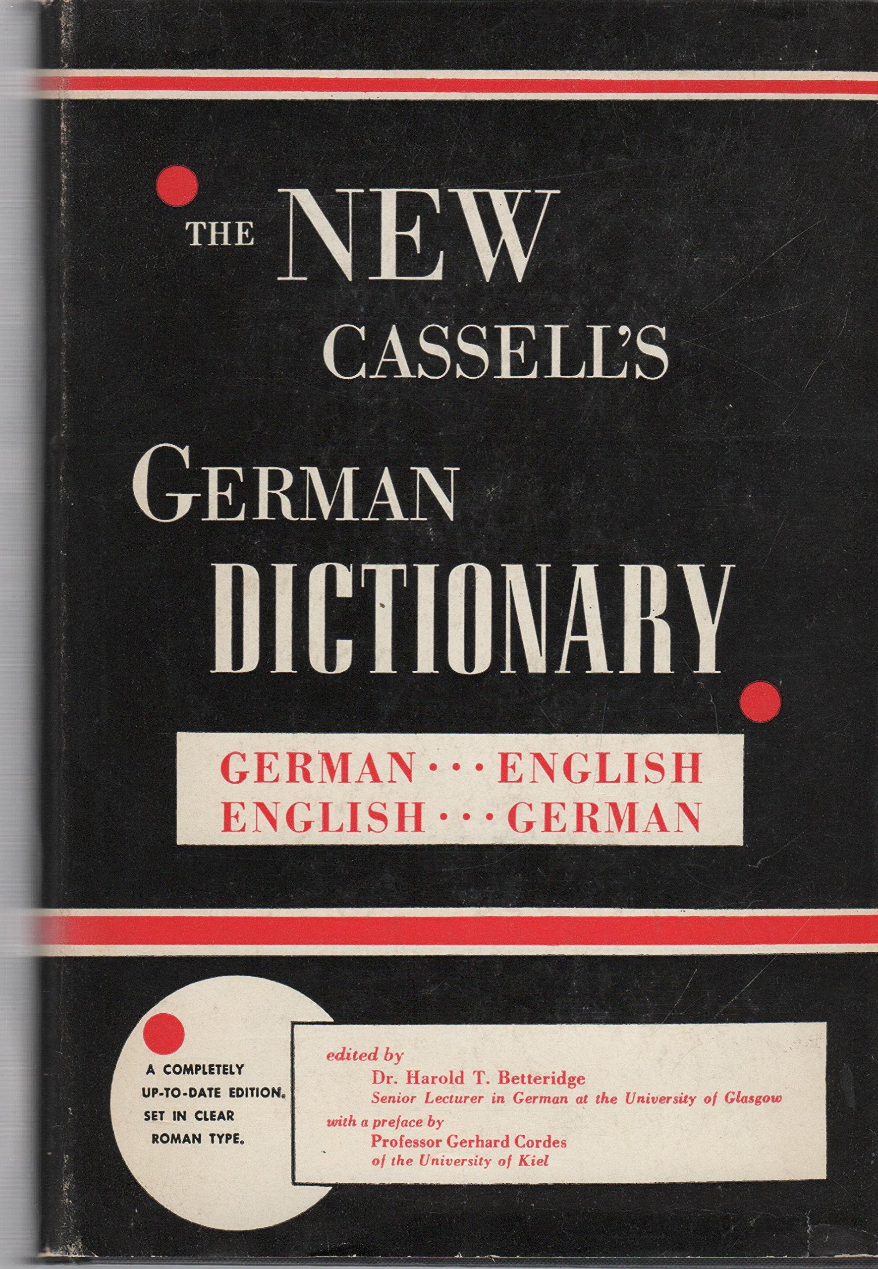 THE NEW CASSELL'S GERMAN DICTIONARY;: GERMAN-ENGLISH, ENGLISH-GERMAN Books