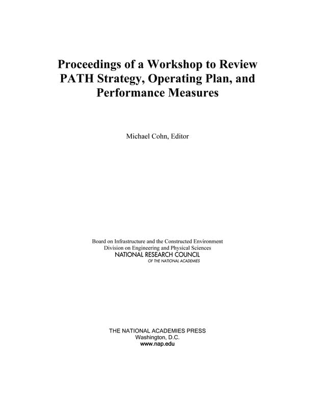 Proceedings of a Workshop to Review Path Strategy, Operating Plan, and Performance Measures Social Sciences