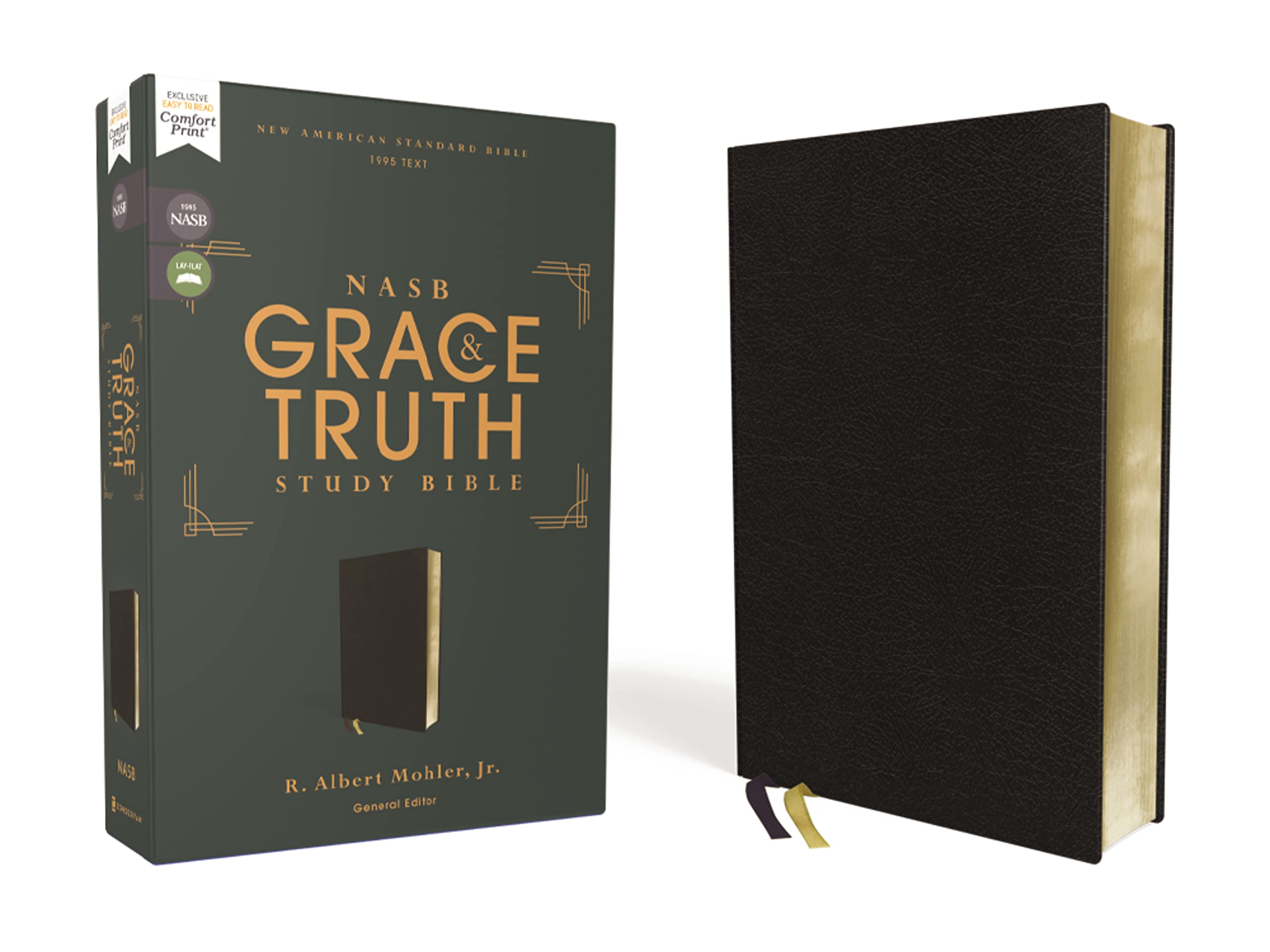 NASB, The Grace and Truth Study Bible (Trustworthy and Practical Insights), Bonded Leather, Black, Red Letter, 1995 Text, Comfort Print: New American ... Leather, Red Letter, 1995 Text, Comfort Print Religion & Esotericism