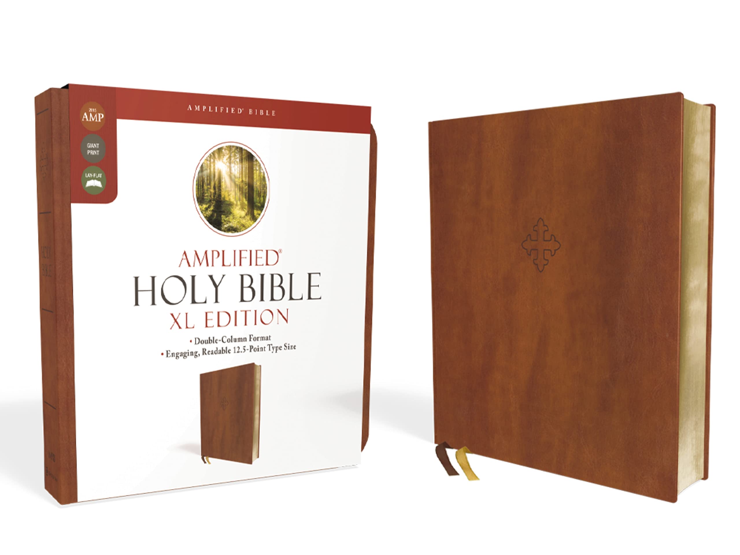 Amplified Holy Bible, XL Edition, Leathersoft, Brown Self-help