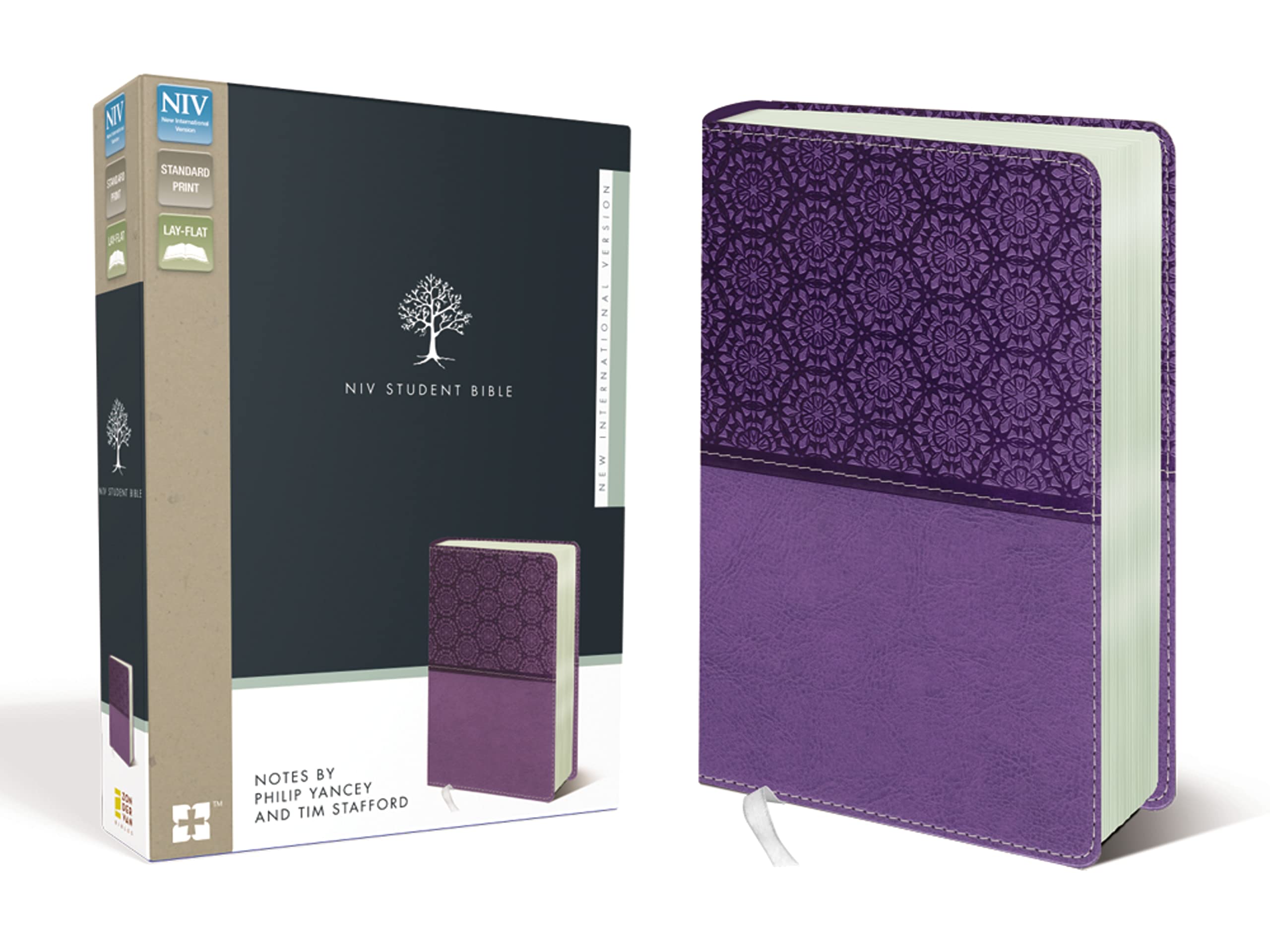 NIV, Student Bible, Leathersoft, Purple: New International Version, Lavender, Italian Duo-Tone Film, Art & Culture