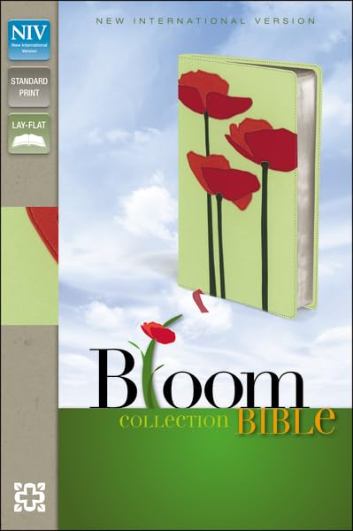 Holy Bible: New International Version, Red Poppies Italian Duo-Tone Bloom Collection Bible Religion & Esotericism