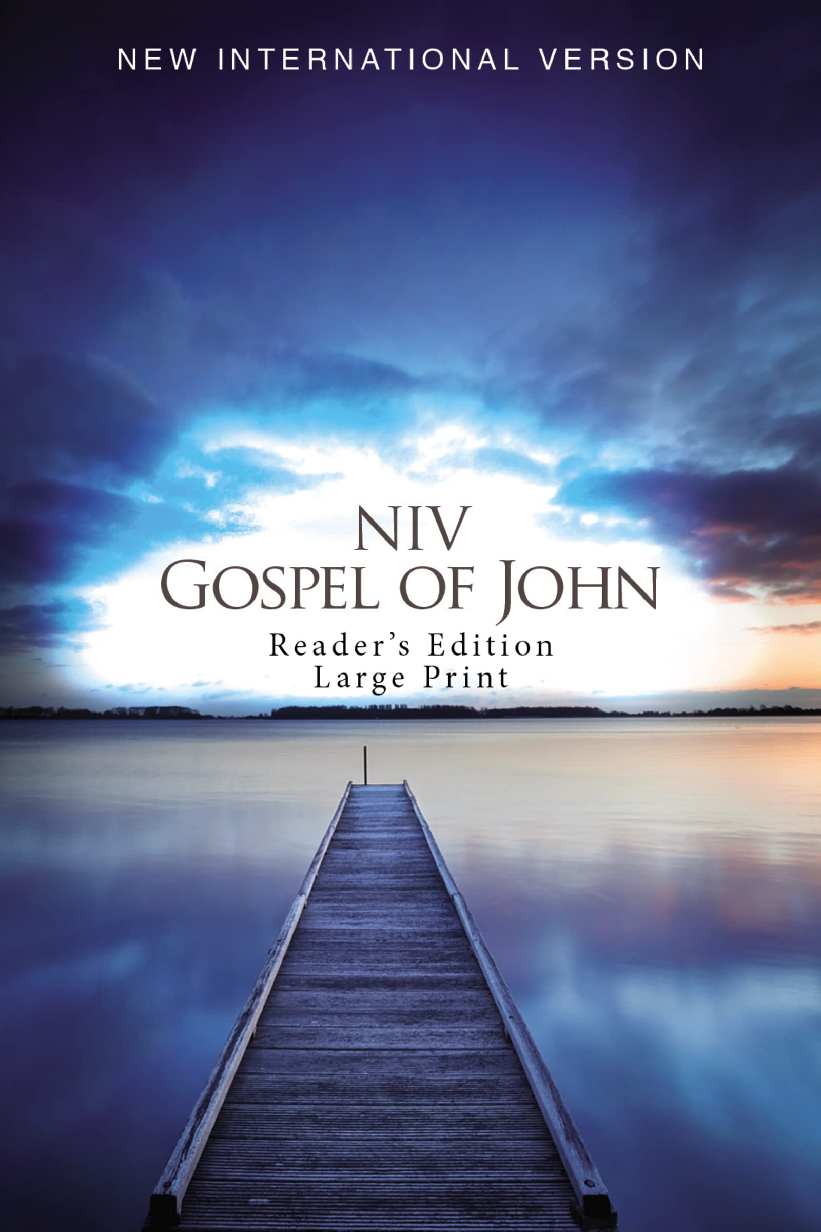 NIV, Gospel of John, Reader's Edition, Large Print, Paperback Social Sciences