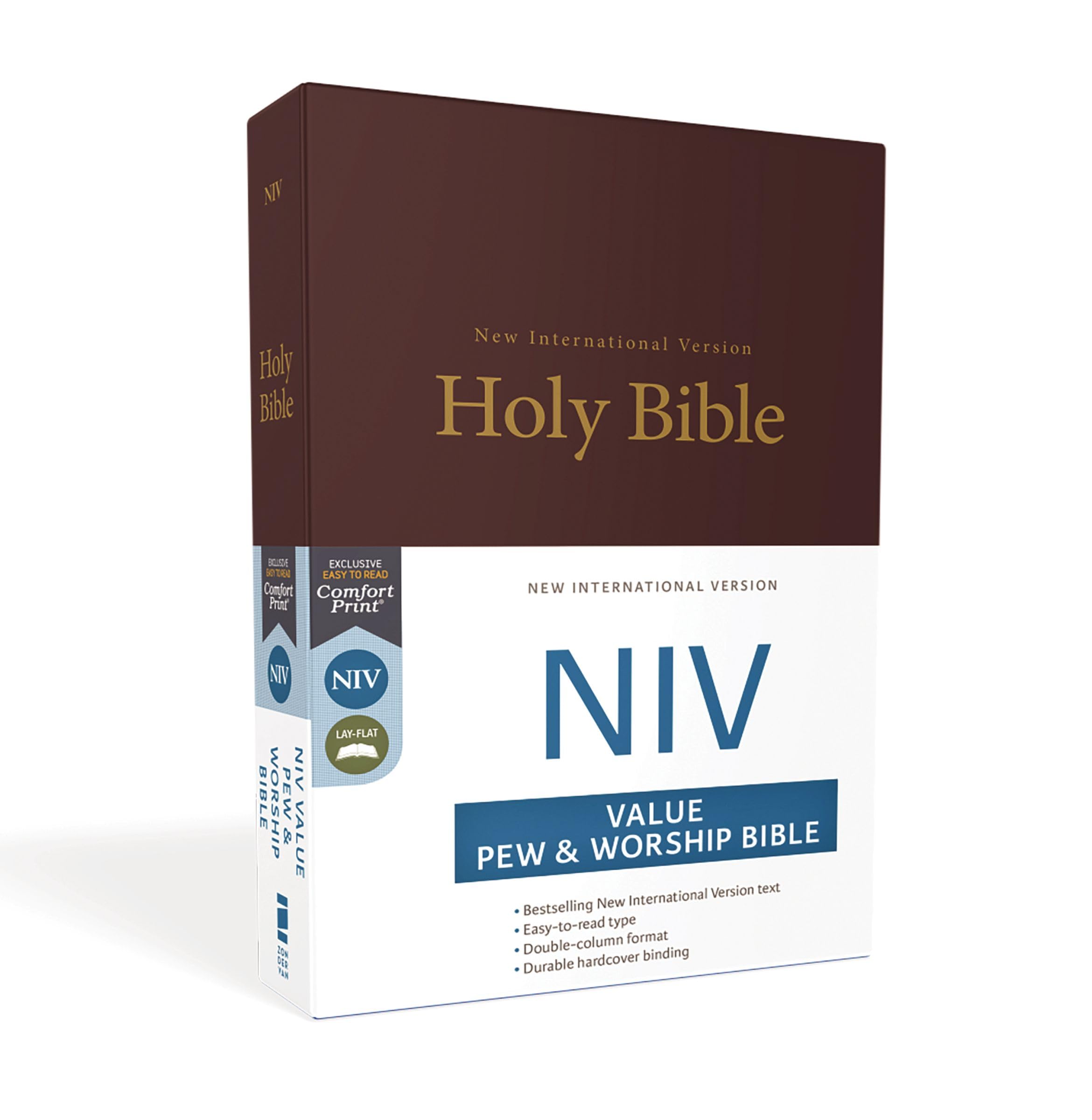 NIV, Value Pew and Worship Bible, Hardcover, Burgundy Film, Art & Culture