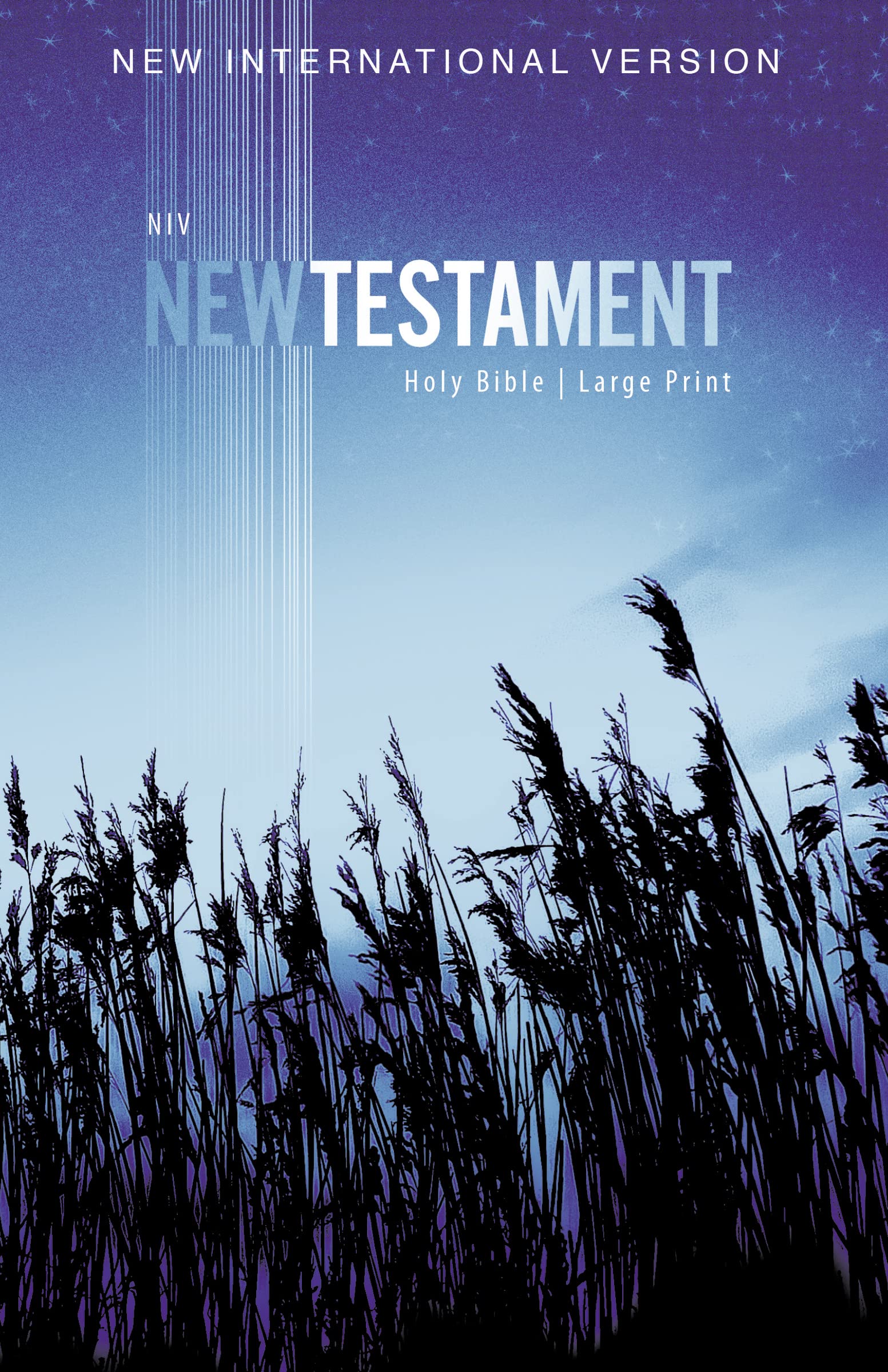 NIV, Outreach New Testament, Large Print, Paperback: New International Version, Blue Wheat Social Sciences