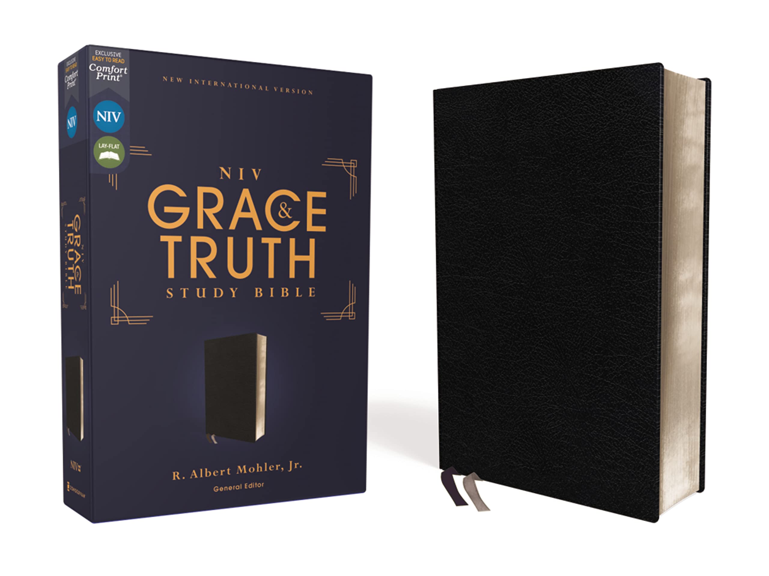 NIV, The Grace and Truth Study Bible (Trustworthy and Practical Insights), European Bonded Leather, Black, Red Letter, Comfort Print: New ... Leather, Black, Red Letter, Comfort Print Religion & Esotericism