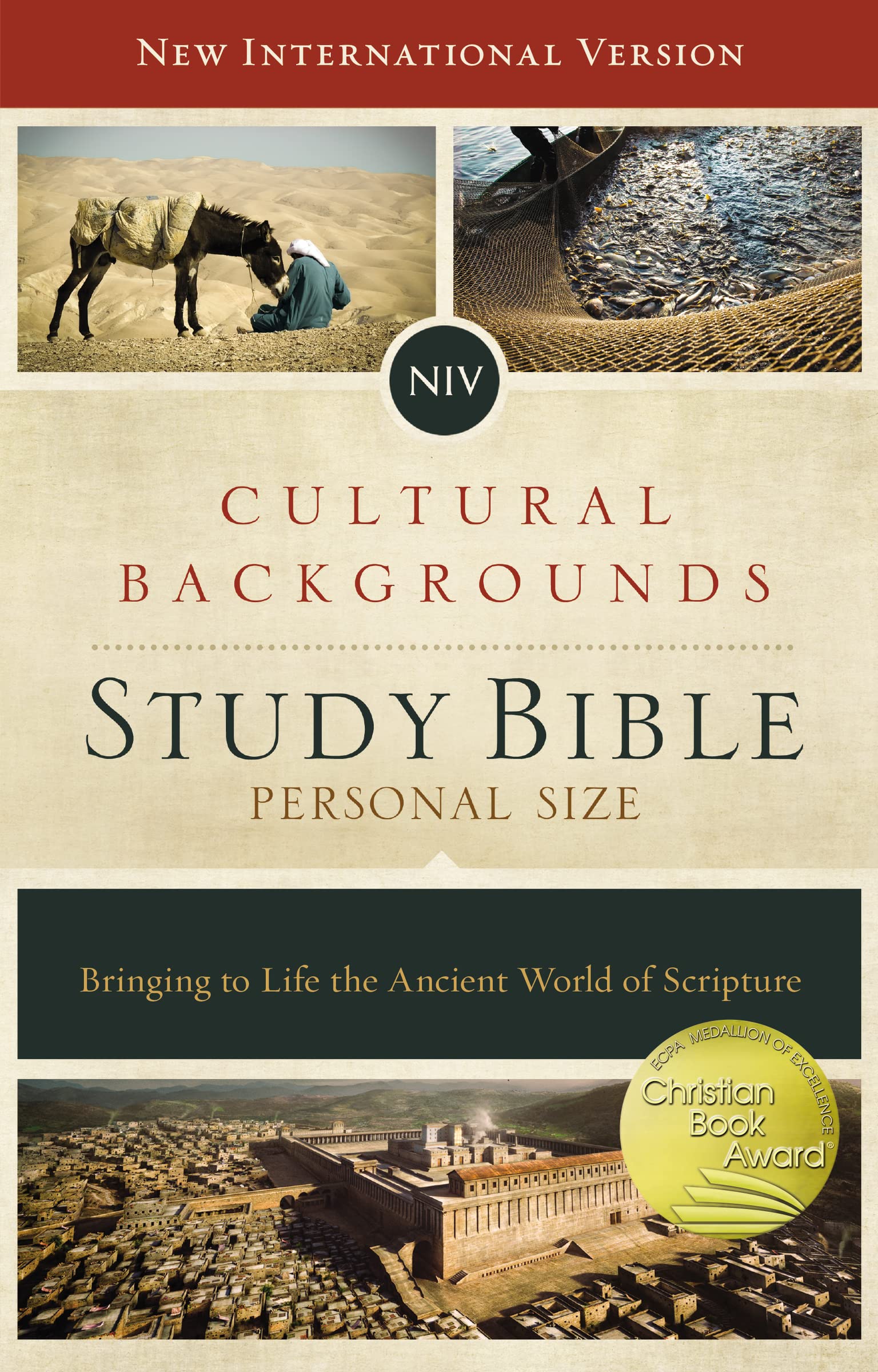 NIV, Cultural Backgrounds Study Bible, Personal Size, Hardcover, Red Letter: Bringing to Life the Ancient World of Scripture book