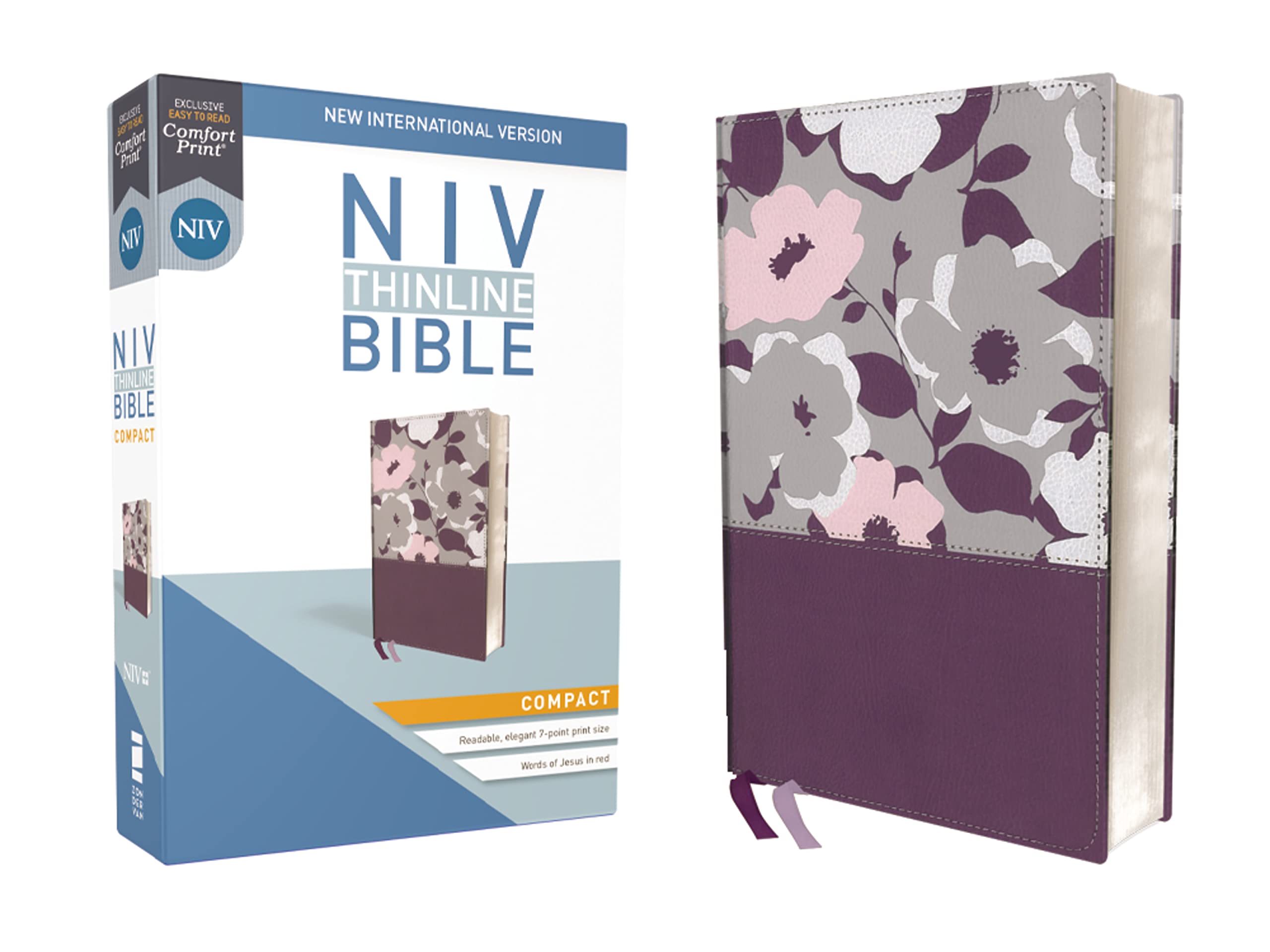 NIV, Thinline Bible, Compact, Leathersoft, Purple, Red Letter, Comfort Print: New International Version, Thinline, Dark Orchid / Grape, Leathersoft, Red Letter Edition Film, Art & Culture