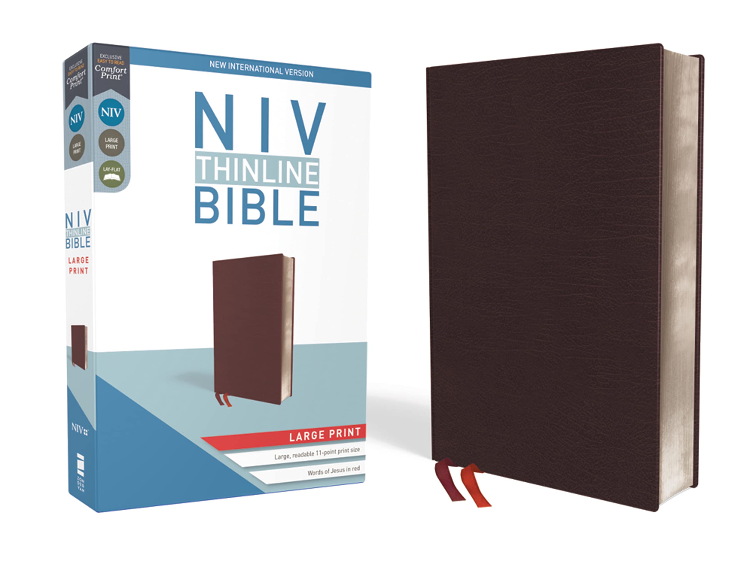 NIV, Thinline Bible, Large Print, Bonded Leather, Burgundy, Red Letter, Comfort Print: New International Version, Burgundy, Bonded Leather, Thinline Bible: Red Letter Edition Film, Art & Culture