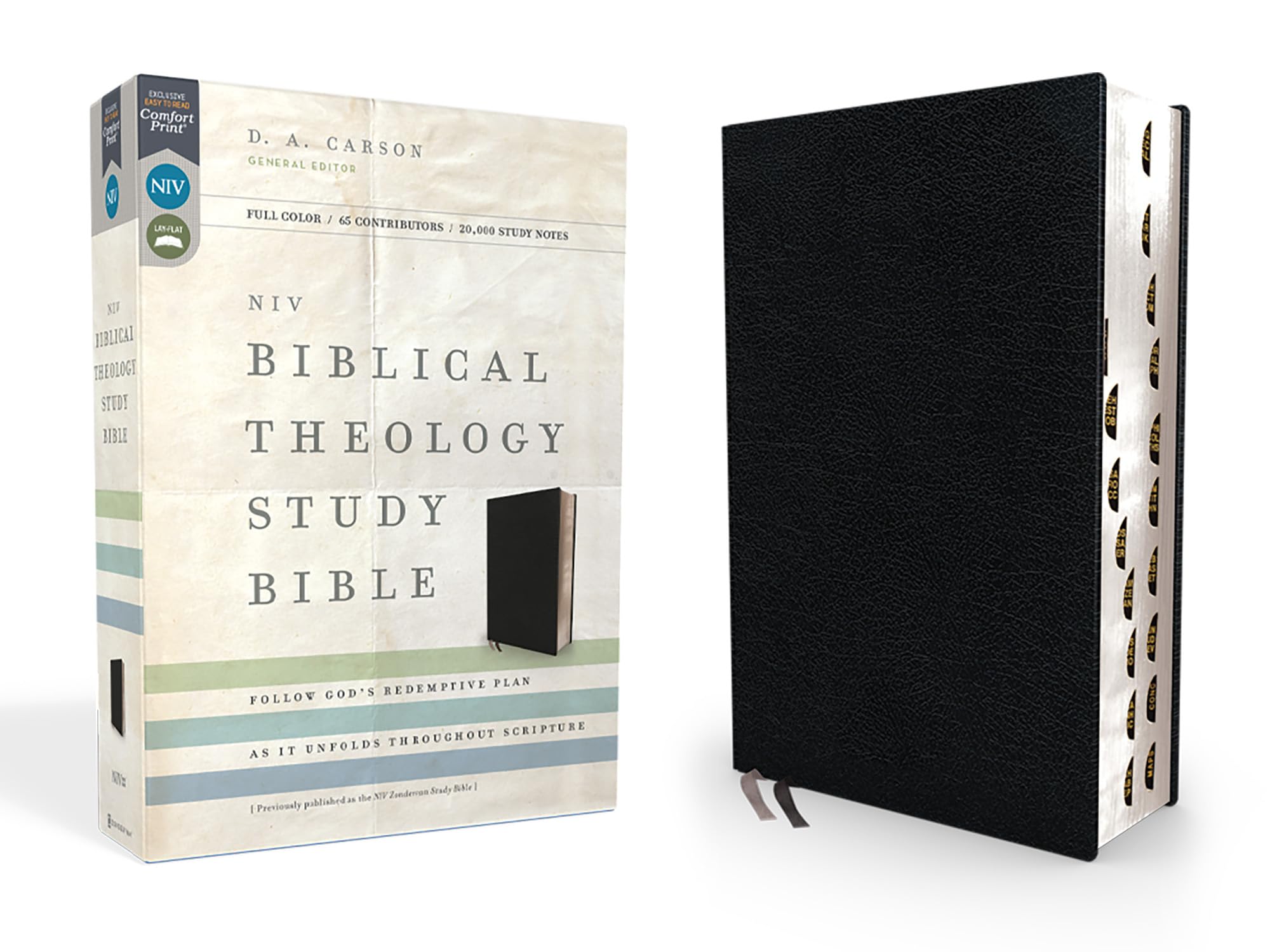 NIV, Biblical Theology Study Bible (Trace the Themes of Scripture), Bonded Leather, Black, Thumb Indexed, Comfort Print: Follow God’s Redemptive Plan as It Unfolds throughout Scripture Film, Art & Culture