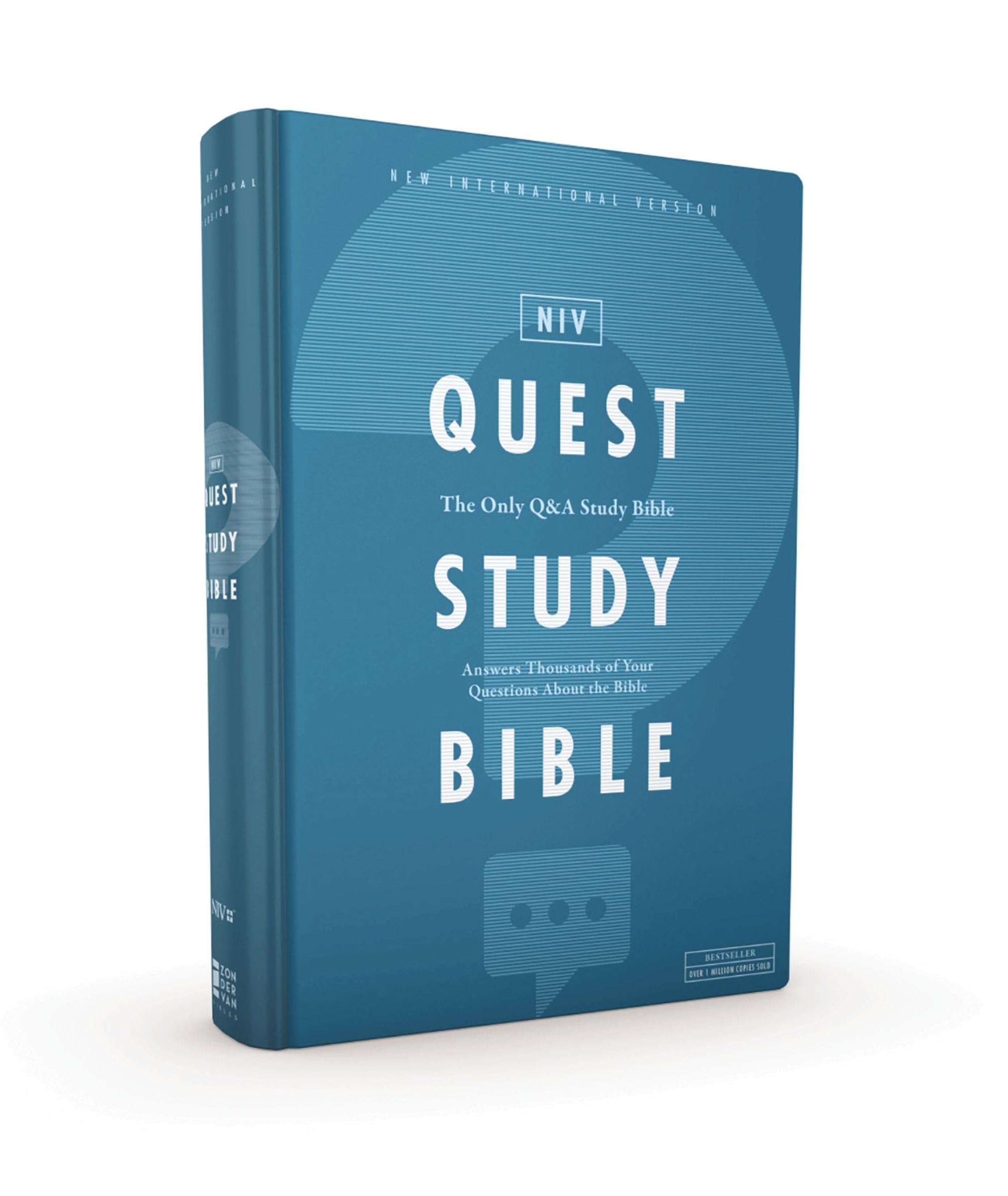 NIV, Quest Study Bible, Hardcover, Blue, Comfort Print: The Only Q and A Study Bible Film, Art & Culture
