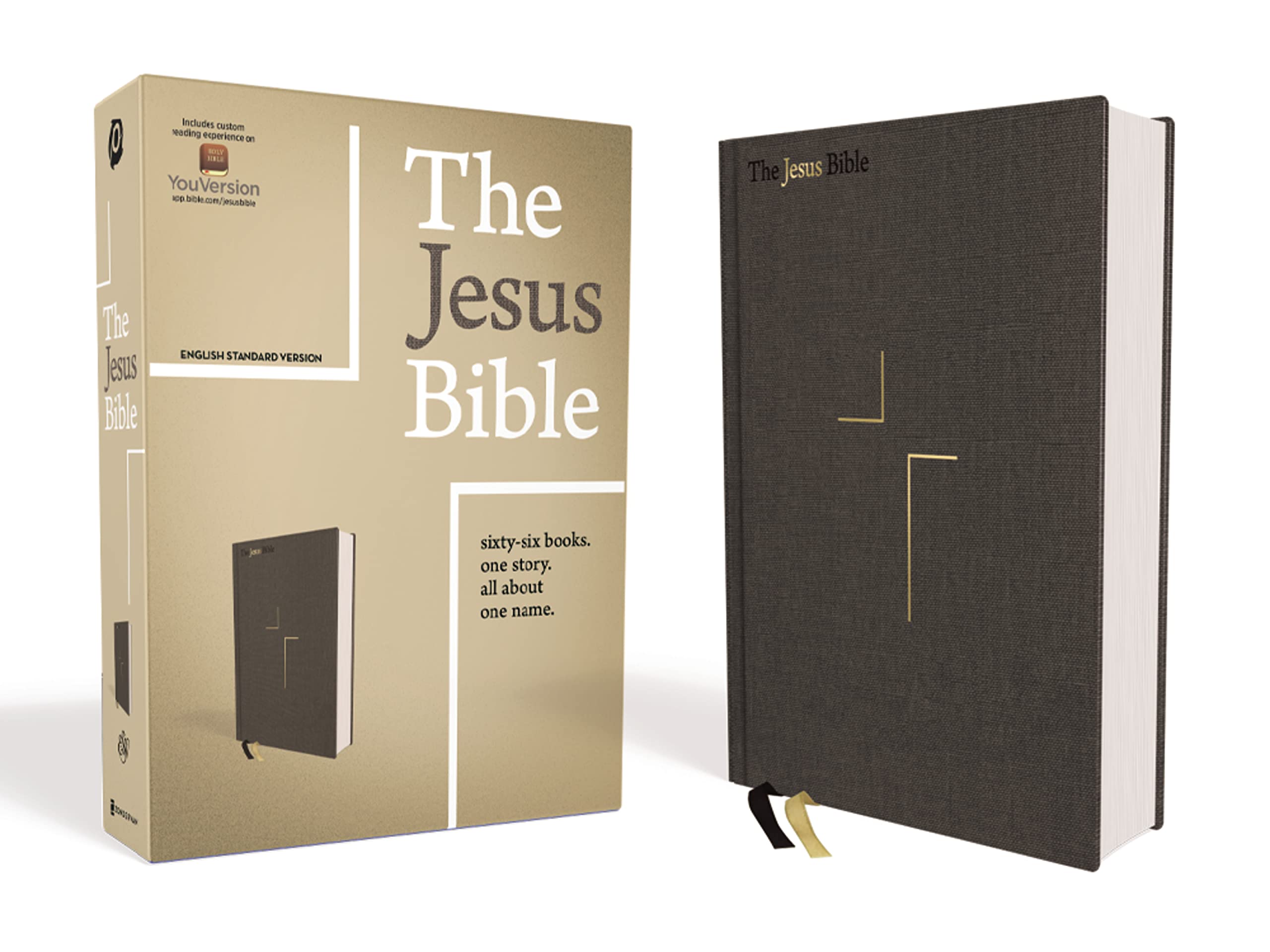 The Jesus Bible, ESV Edition, Cloth over Board, Gray: English Standard Version, Charcoal, Cloth over Board Religion & Esotericism