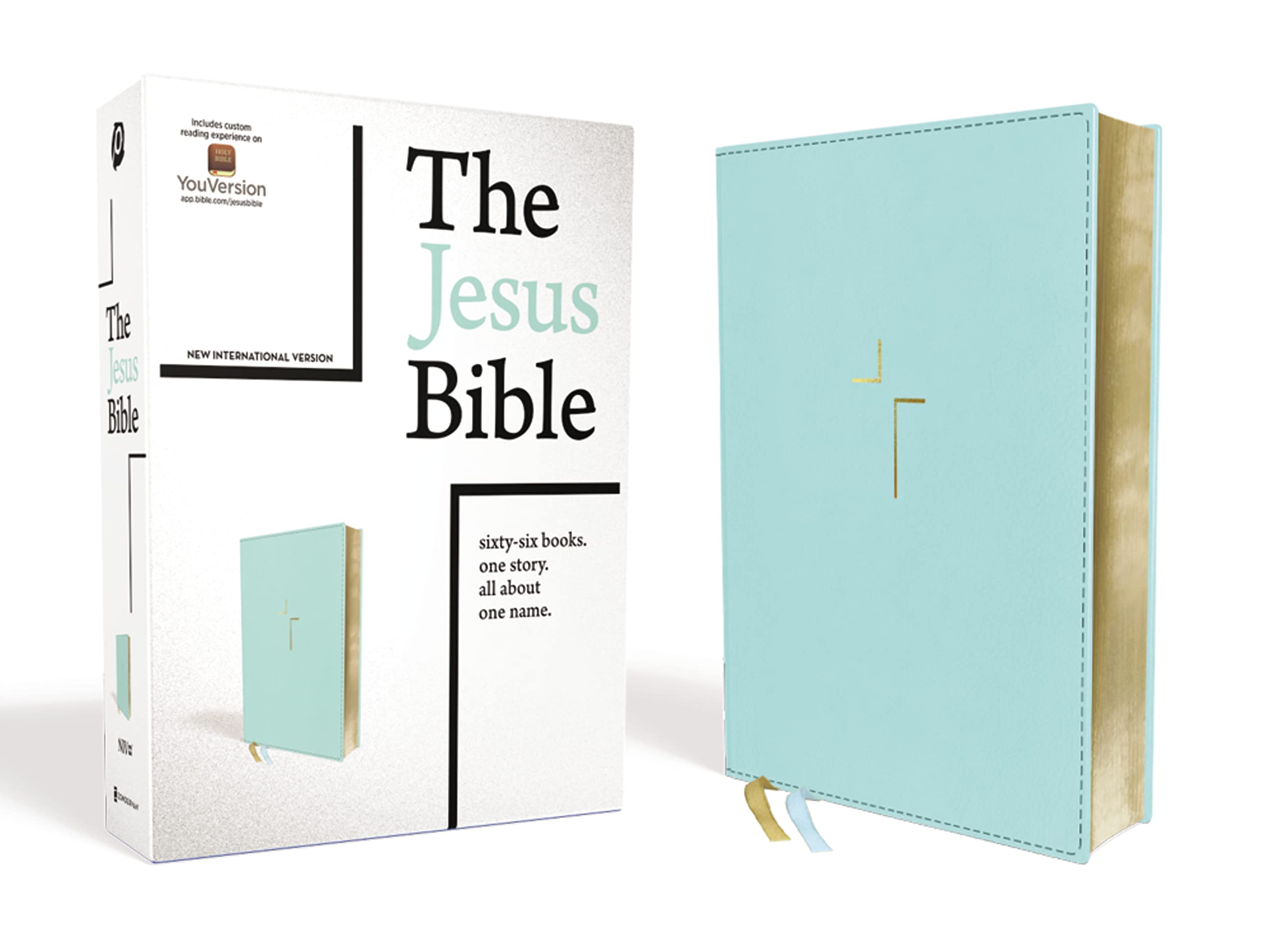 The Jesus Bible, NIV Edition, Leathersoft, Teal, Comfort Print: New International Version, Robin's Egg, Leathersoft, Comfort Print Religion & Esotericism