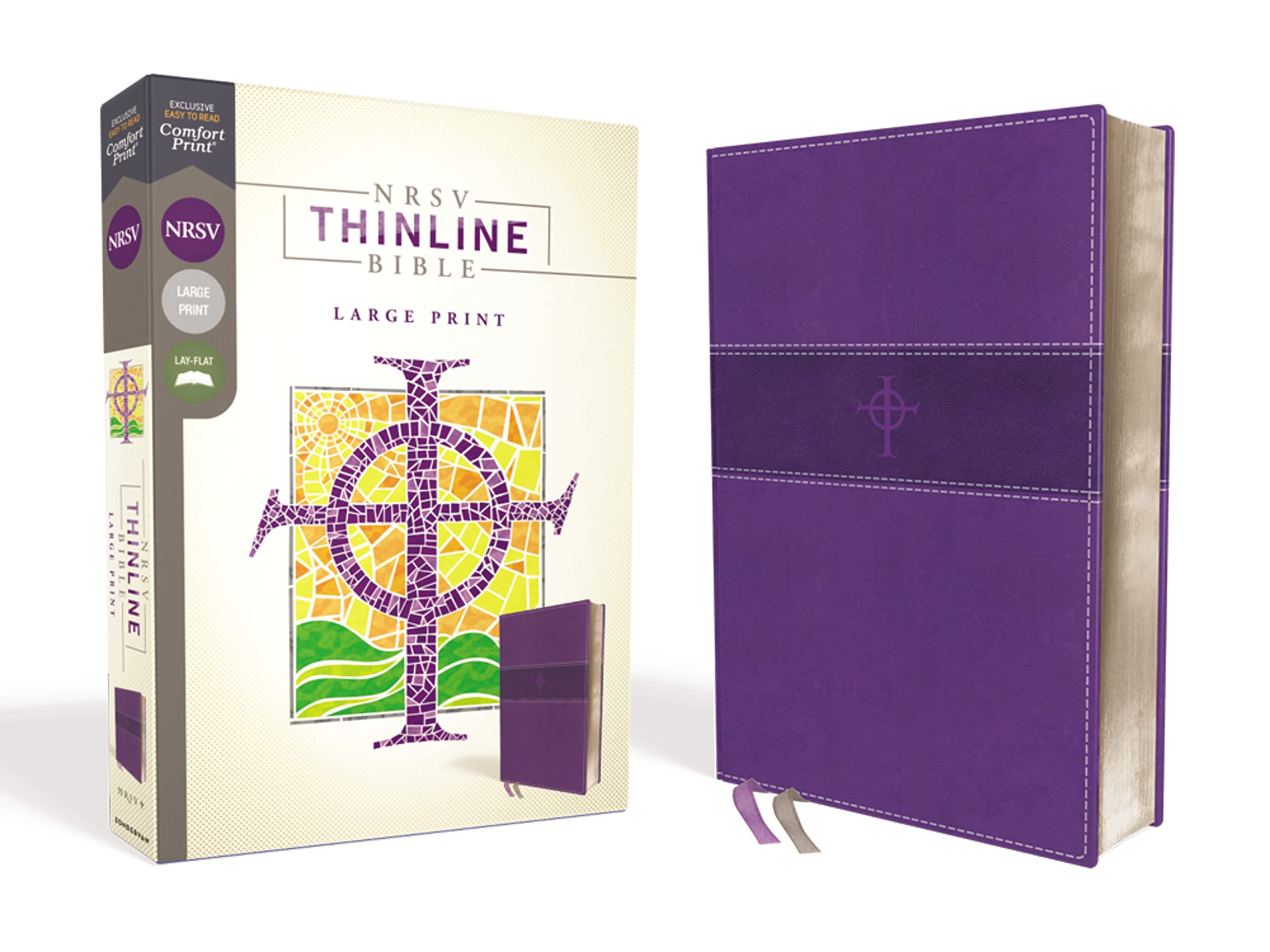 NRSV, Thinline Bible, Large Print, Leathersoft, Purple, Comfort Print: New Revised Standard Version, Purple Leathersoft, Thinline Film, Art & Culture