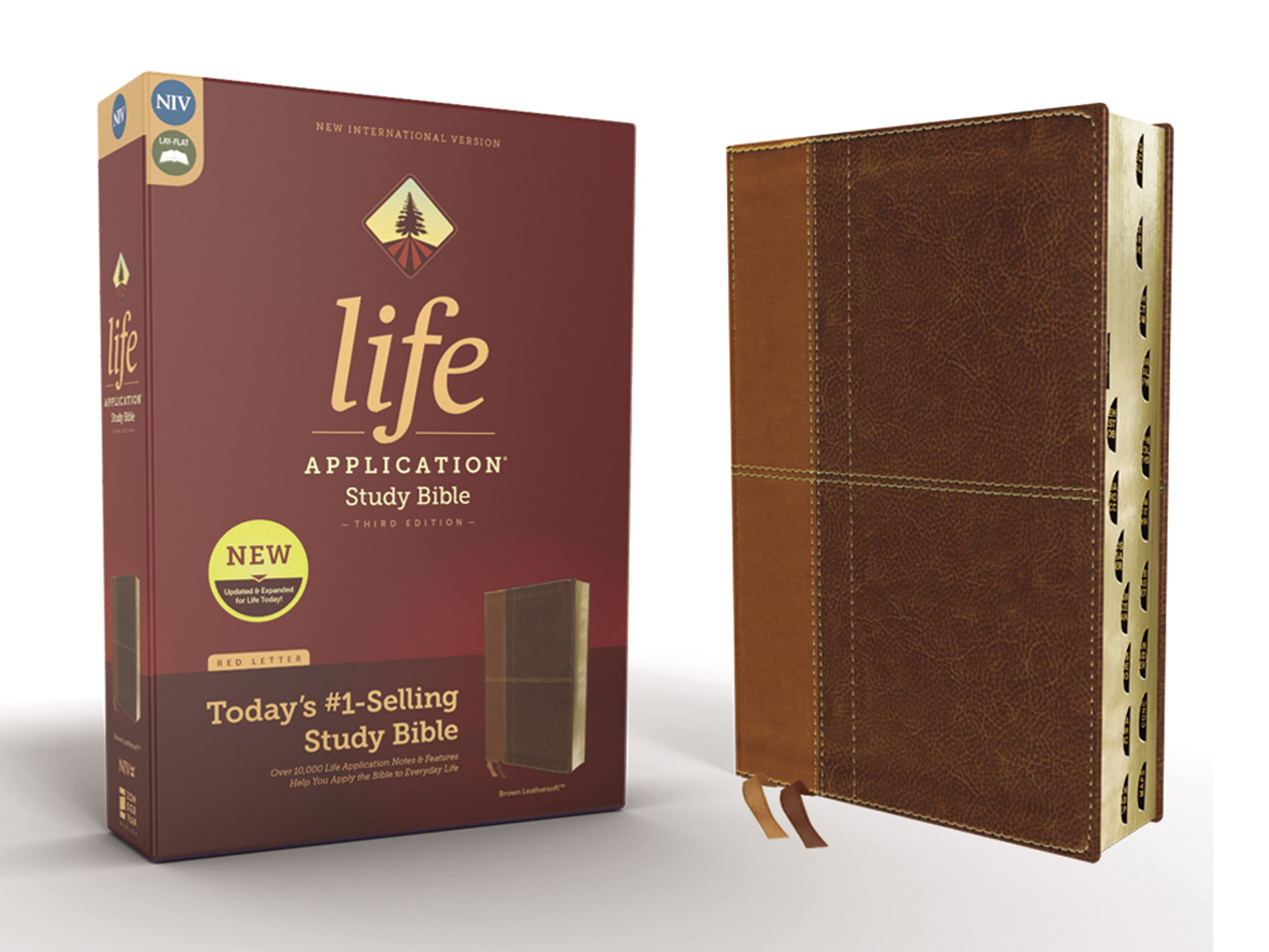 NIV, Life Application Study Bible, Third Edition, Leathersoft, Brown, Red Letter, Thumb Indexed: New International Version, Brown Leathersoft, Red Letter Edition Film, Art & Culture