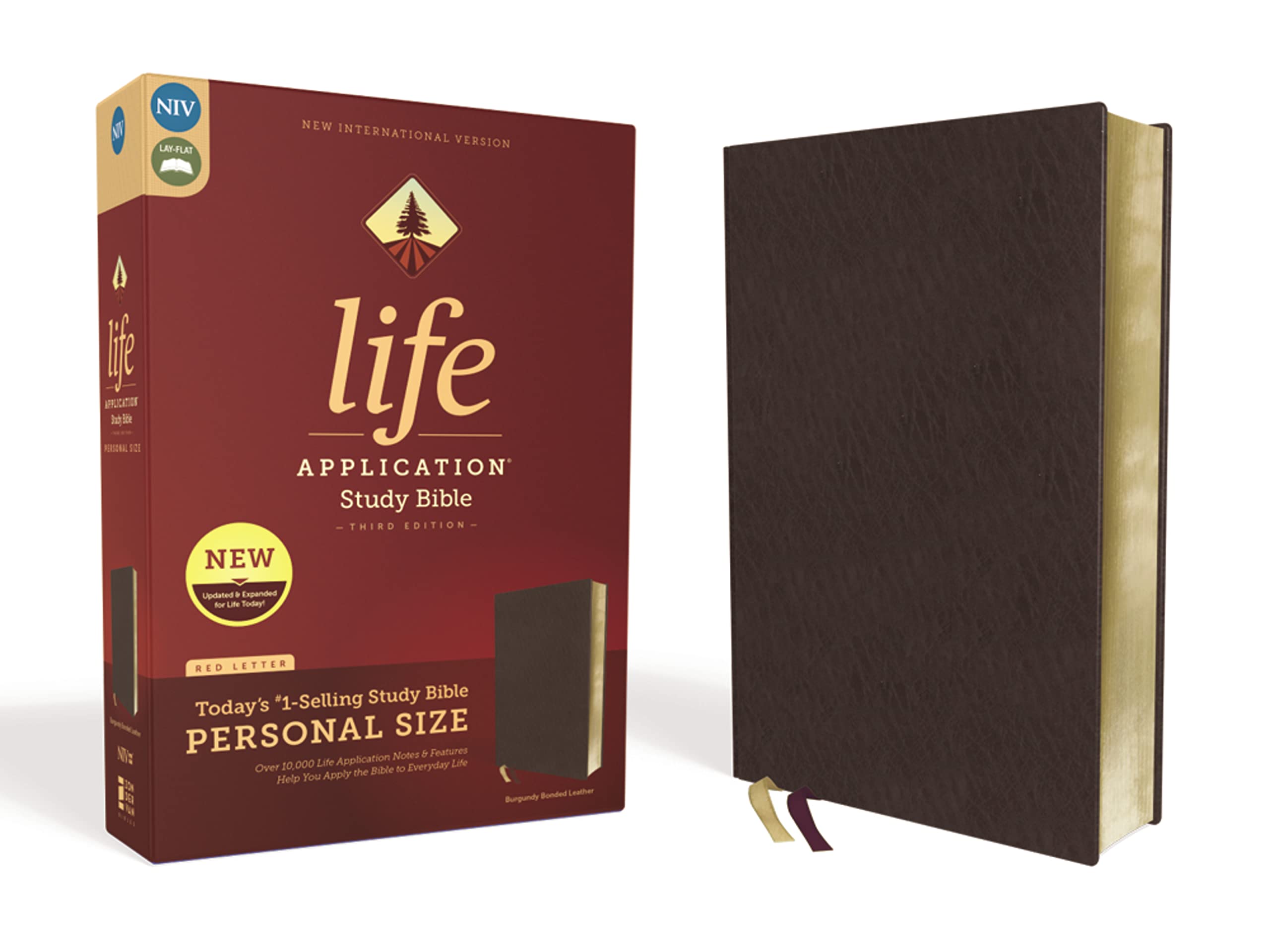 NIV, Life Application Study Bible, Third Edition, Personal Size, Bonded Leather, Burgundy, Red Letter: New International Version, Burgundy Bonded Leather, Red Letter Edition Film, Art & Culture