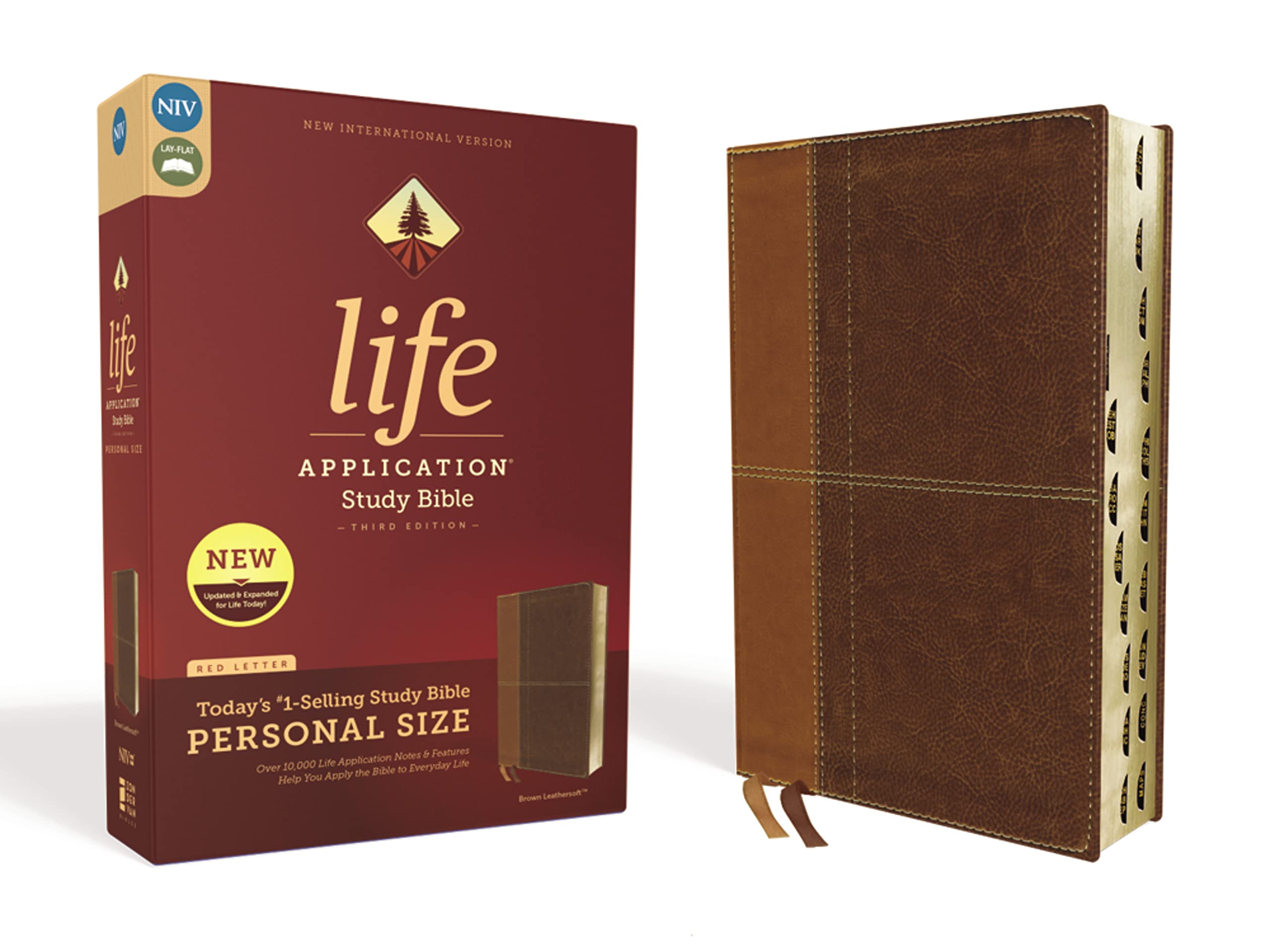NIV, Life Application Study Bible, Third Edition, Personal Size, Leathersoft, Brown, Red Letter, Thumb Indexed: New International Version, Brown, Leathersoft, Personal Size: Red Letter Edition Film, Art & Culture