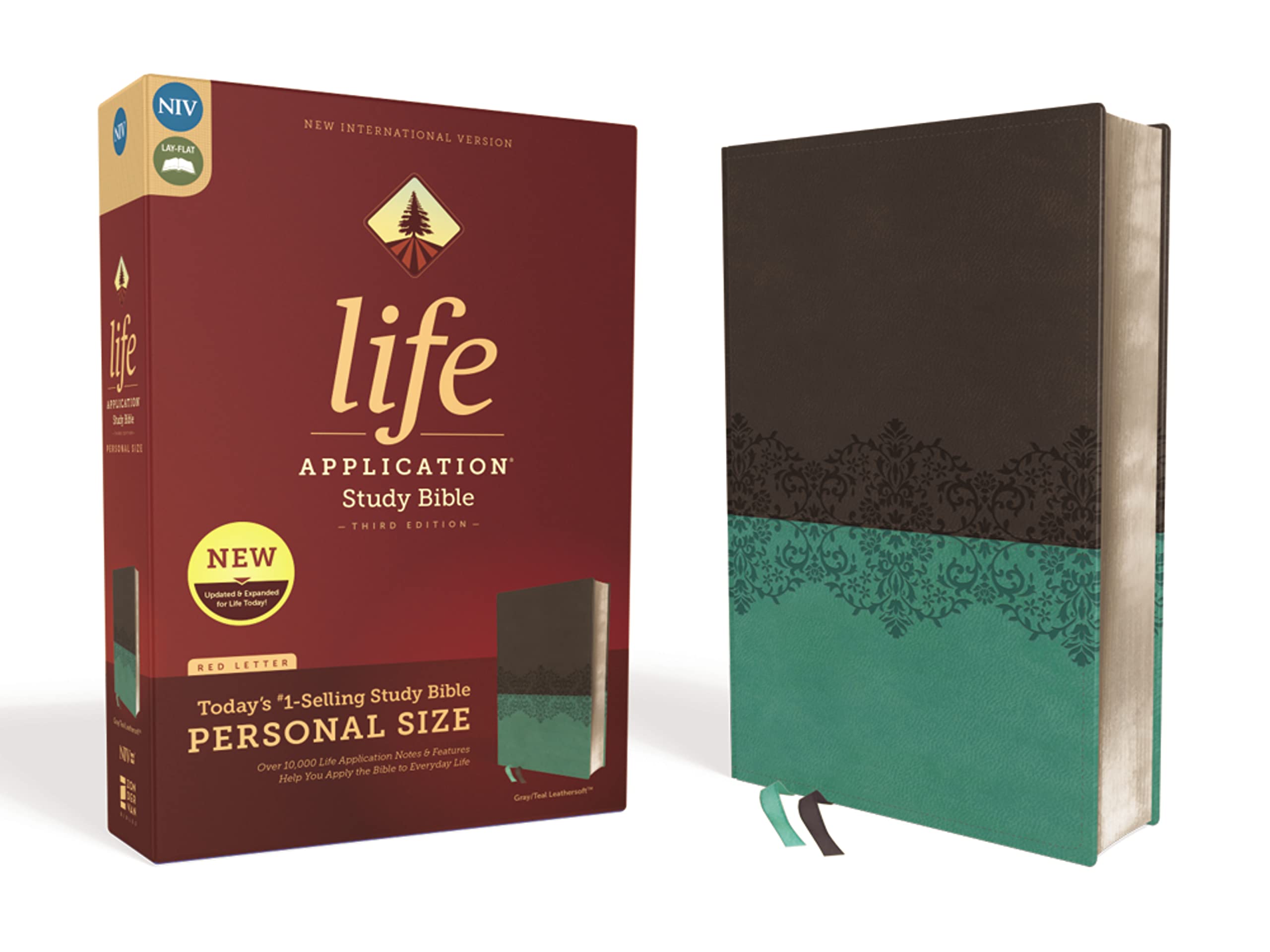 NIV, Life Application Study Bible, Third Edition, Personal Size, Leathersoft, Gray/Teal, Red Letter: New International Version, Gray/Teal, Leathersoft, Personal Size: Red Letter Edition Film, Art & Culture