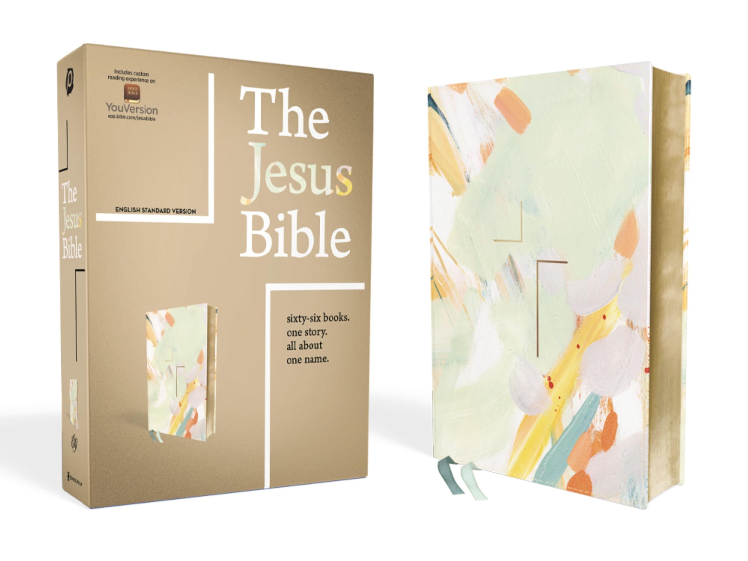 The Jesus Bible Artist Edition, ESV, Leathersoft, Multi-color/Teal: English Standard Version, Multi-Color/Teal, Leathersoft Religion & Esotericism