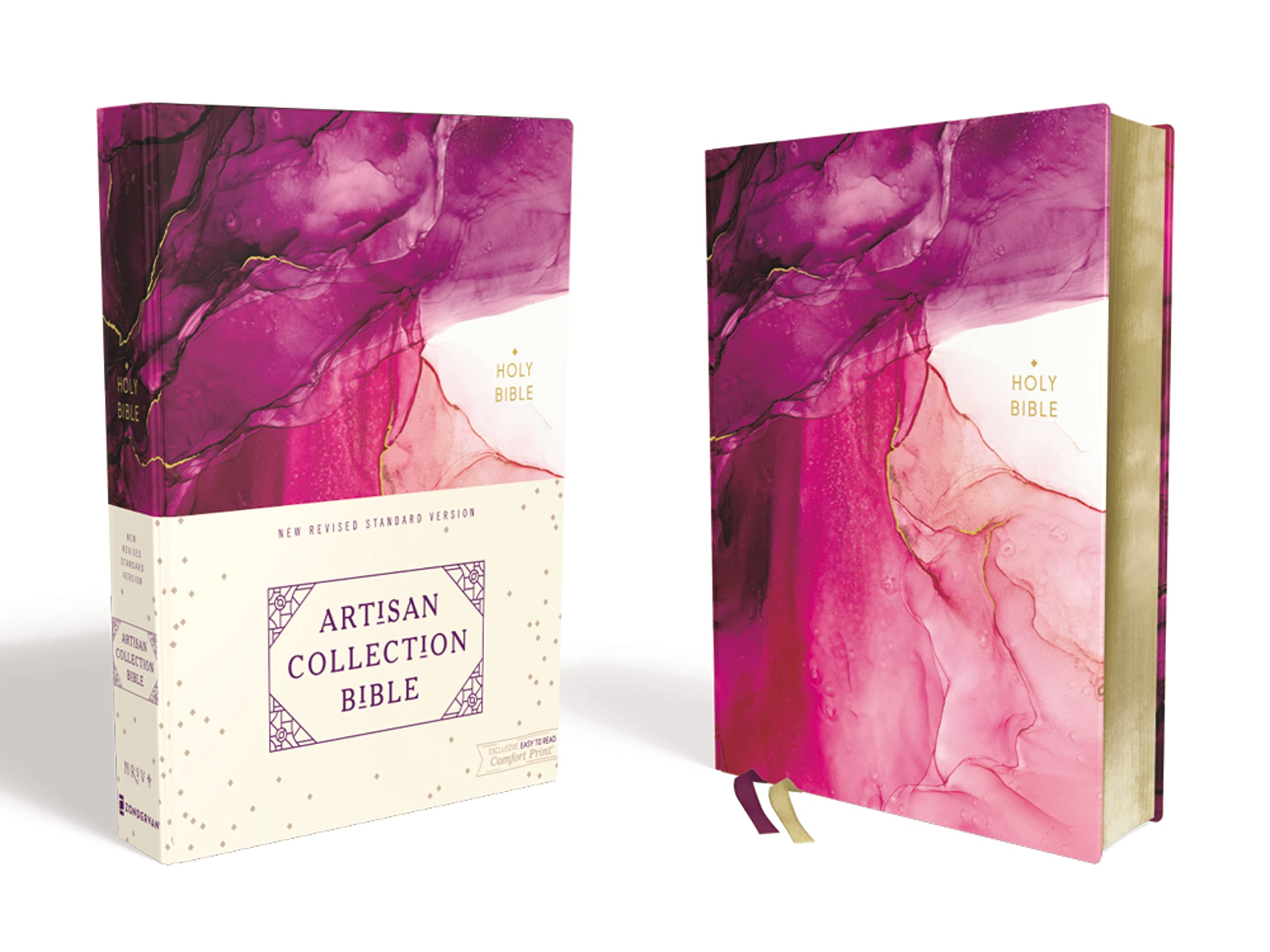 NRSV, Artisan Collection Bible, Cloth over Board, Pink, Art Gilded Edges, Comfort Print: New Revised Standard Version, Artisan Collection Bible, Pink, Art Gilded Edges, Comfort Print Film, Art & Culture