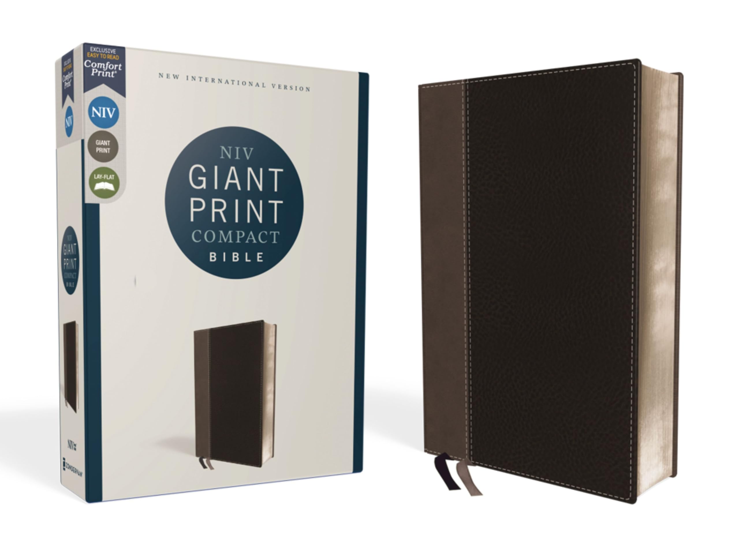 NIV, Giant Print Compact Bible, Leathersoft, Black, Red Letter, Comfort Print: New International Version, Giant Print Compact Bible, Leathersoft, Black, Red Letter Edition, Comfort Print Film, Art & Culture