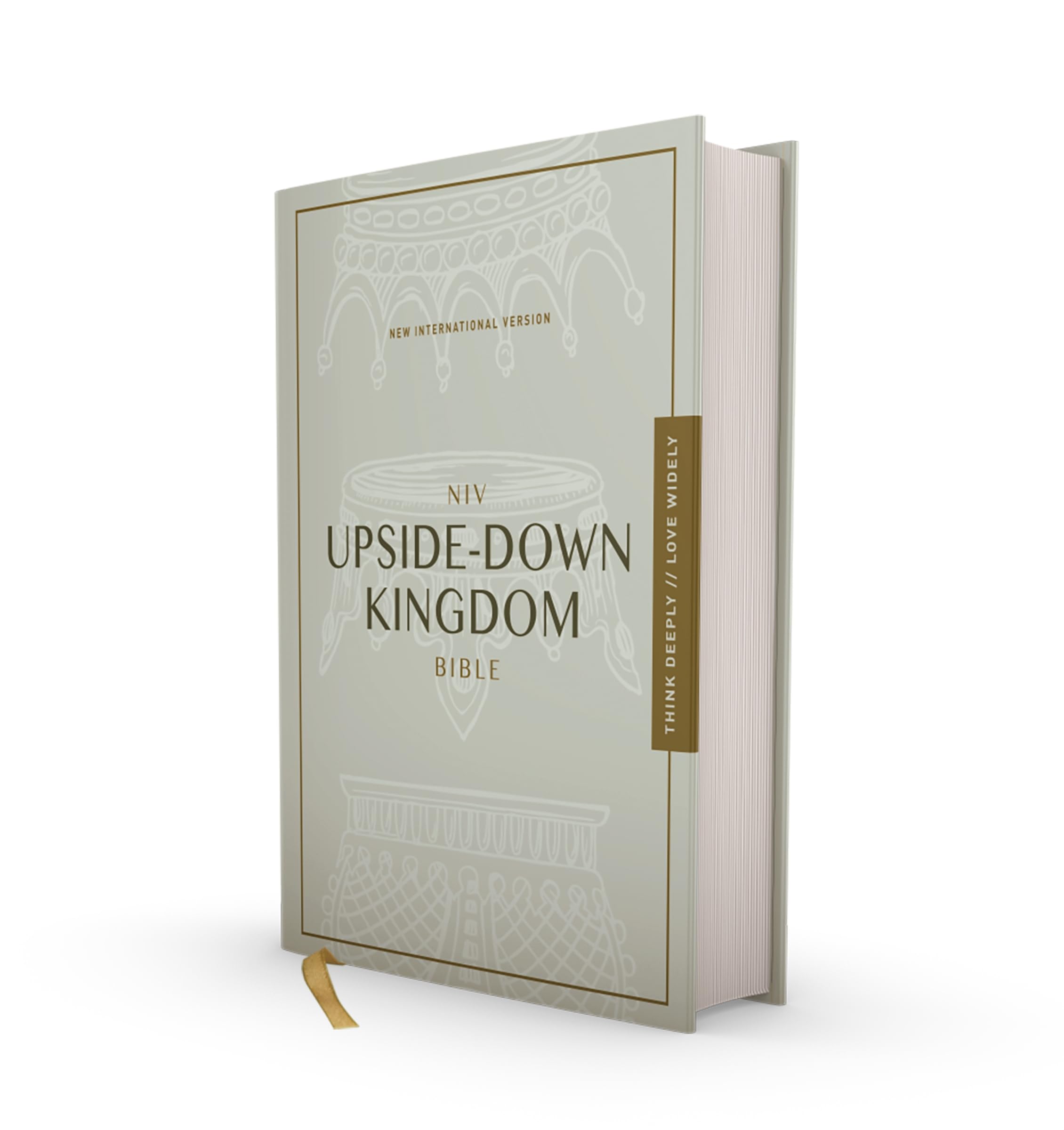 NIV, Upside-Down Kingdom Bible, Hardcover, Gray, Comfort Print: Think Deeply // Love Widely Religion & Esotericism