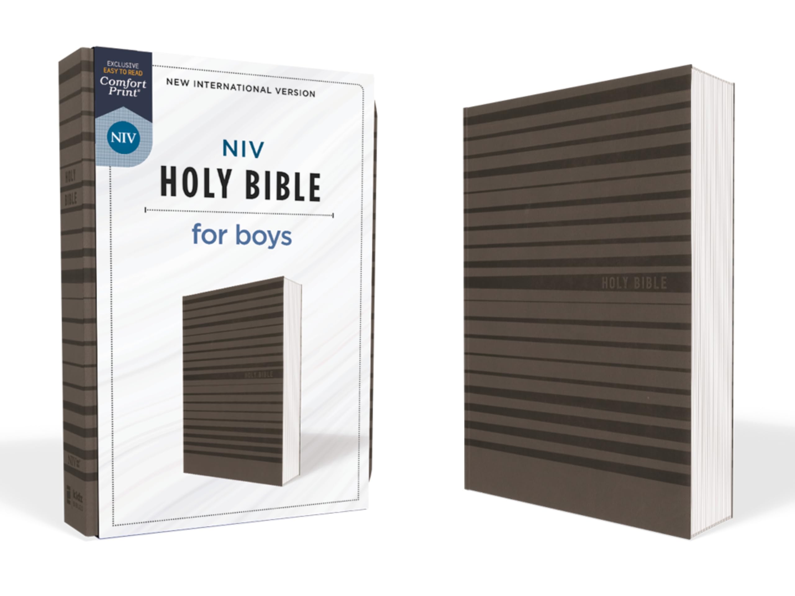 NIV, Holy Bible for Boys, Soft Touch Edition, Leathersoft, Gray, Comfort Print: New International Version for Boys, Charcoal Leathersoft, Comfort Print Film, Art & Culture