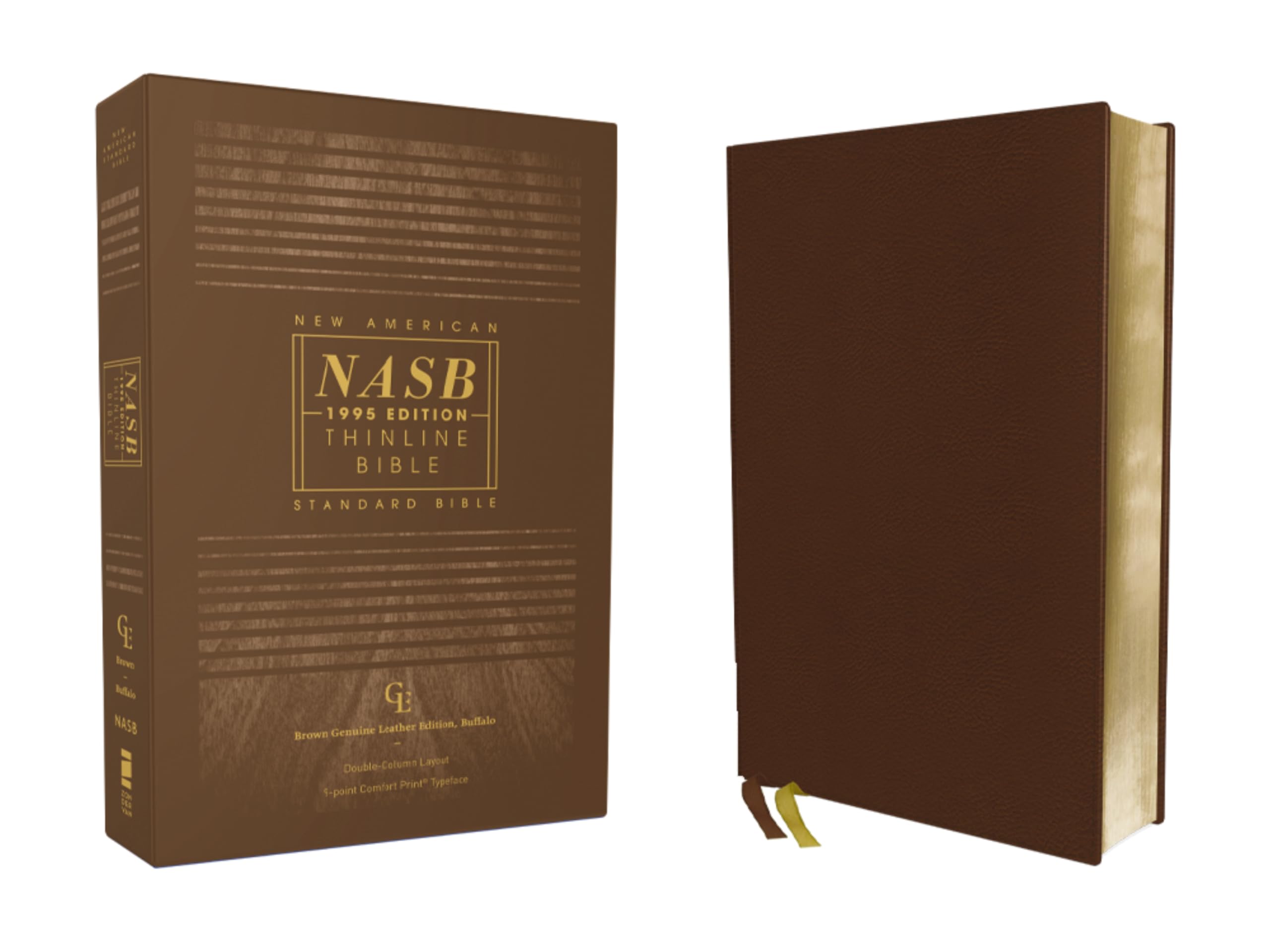 NASB, Thinline Bible, Genuine Leather, Buffalo, Brown, Red Letter, 1995 Text, Comfort Print: New American Standard Bible, Brown, Thinline, Genuine ... Red Letter Edition, 1995 Text, Comfort Print Religion & Esotericism