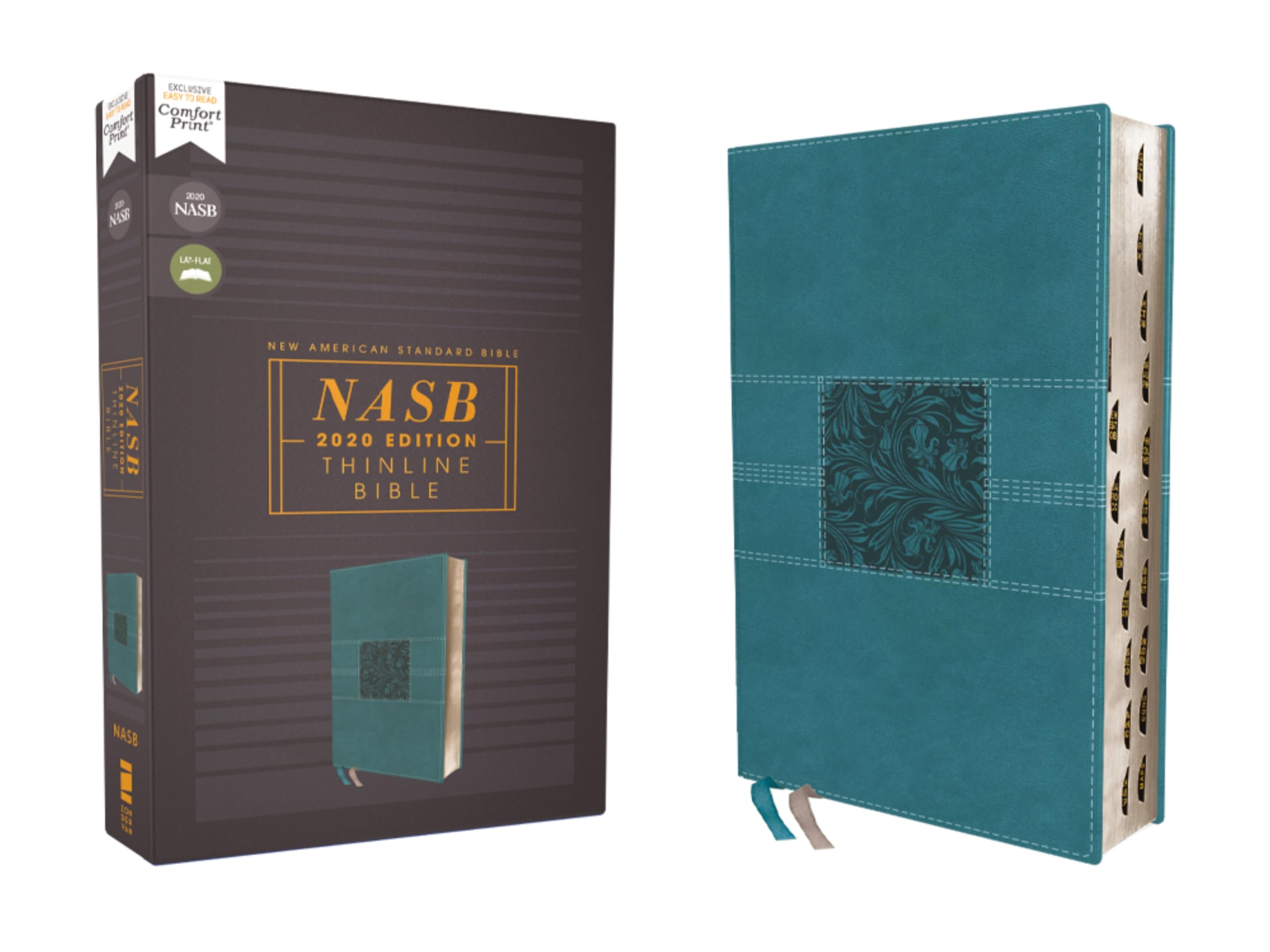NASB, Thinline Bible, Leathersoft, Teal, Red Letter, 2020 Text, Thumb Indexed, Comfort Print: New American Standard Bible, Teal, Leathersoft, Red Letter, Thinline, Comfort Print Religion & Esotericism