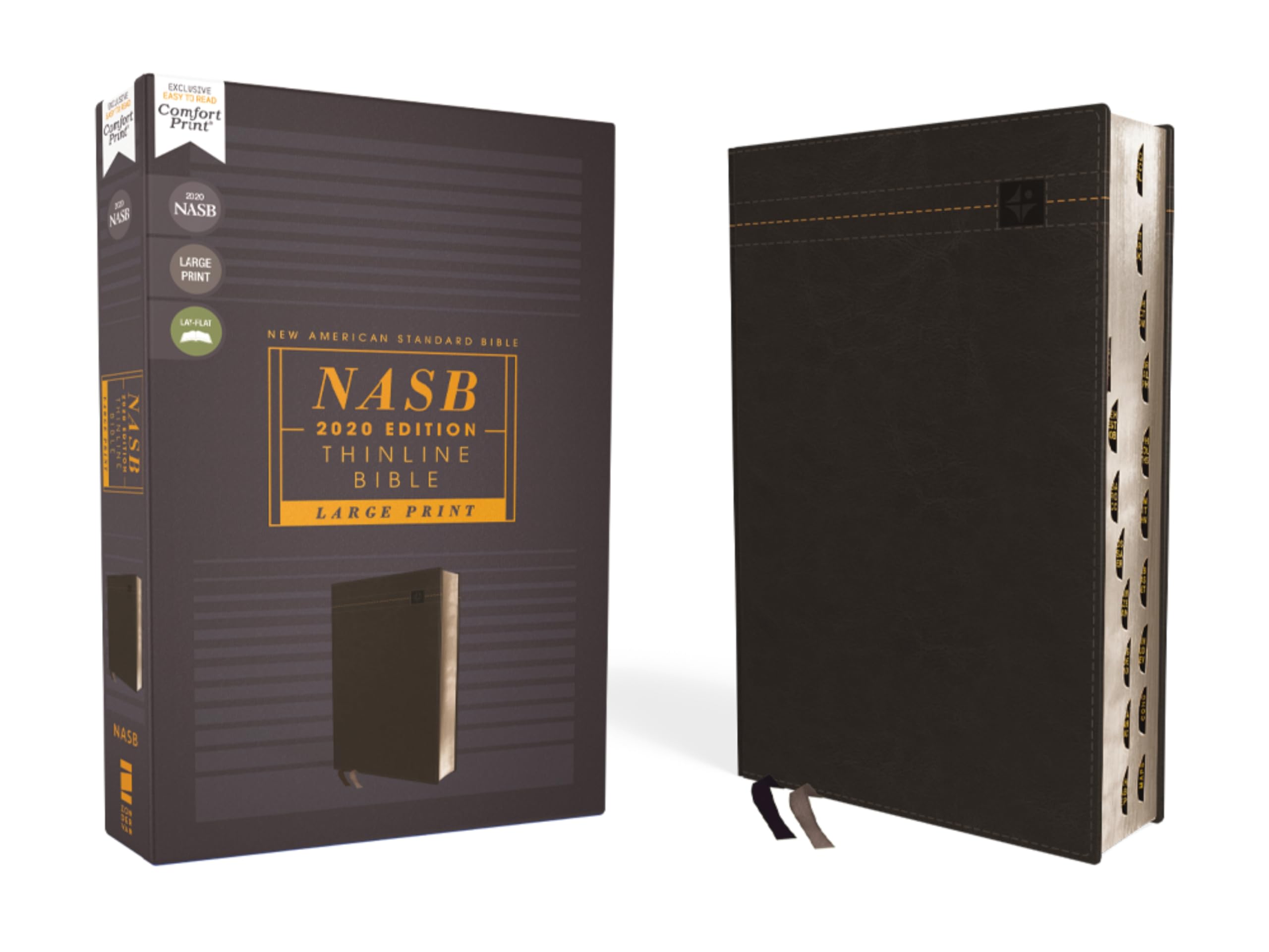 NASB, Thinline Bible, Large Print, Leathersoft, Black, Red Letter, 2020 Text, Thumb Indexed, Comfort Print: New American Standard Bible, Black, Leathersoft, 2020 Text, Comfort Print Religion & Esotericism