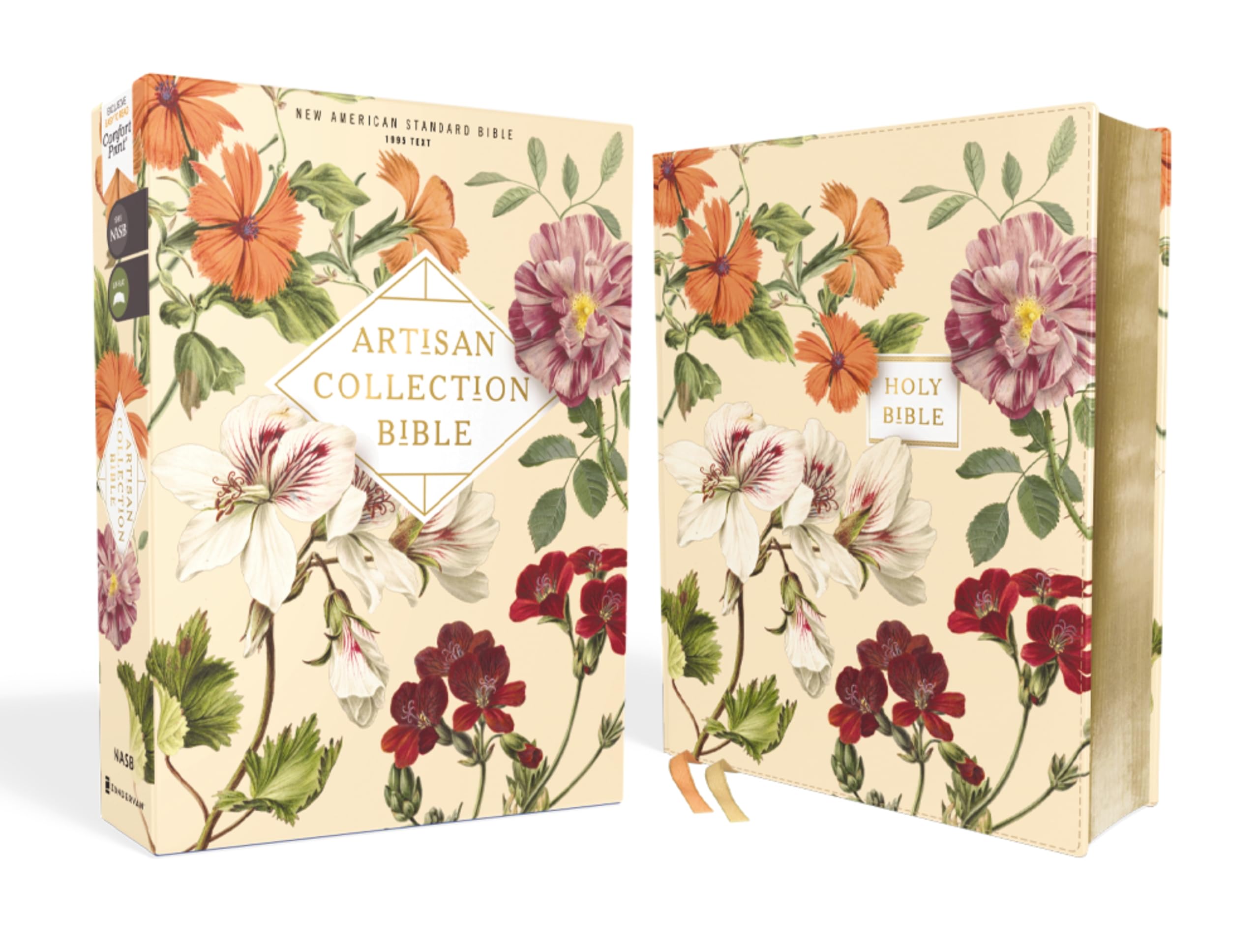 NASB, Artisan Collection Bible, Leathersoft, Almond Floral, Red Letter, 1995 Text, Comfort Print: New American Standard Bible, Almond Floral, ... Red Letter Edition, 1995 Text, Comfort Print Self-help