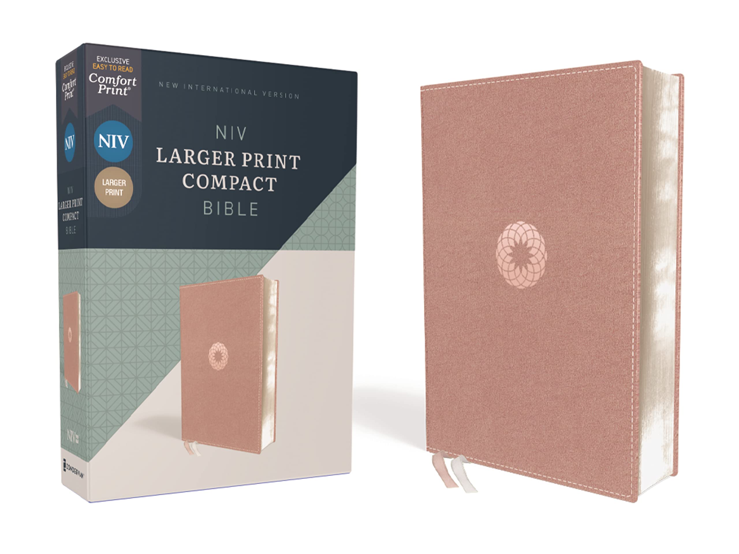 NIV, Larger Print Compact Bible, Leathersoft, Pink, Red Letter, Comfort Print: New International Version, Pink, Leathersoft, Comfort Print Religion & Esotericism