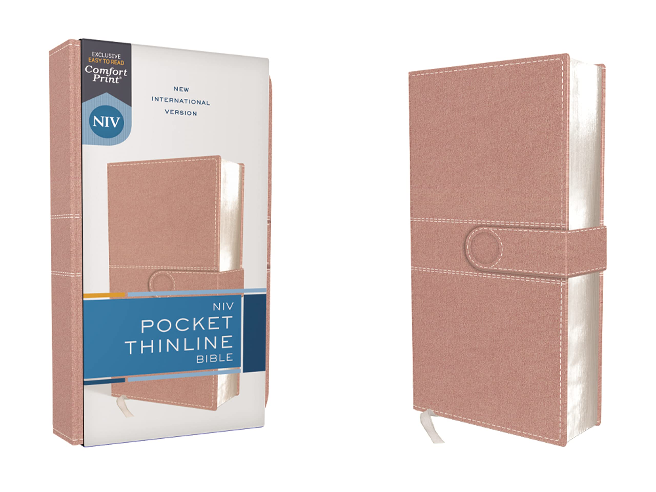 NIV, Pocket Thinline Bible, Leathersoft, Pink, Snap Closure, Red Letter, Comfort Print: New International Version, Pink, Leathersoft, Snap Closure, Red Letter, Comfort Print Religion & Esotericism