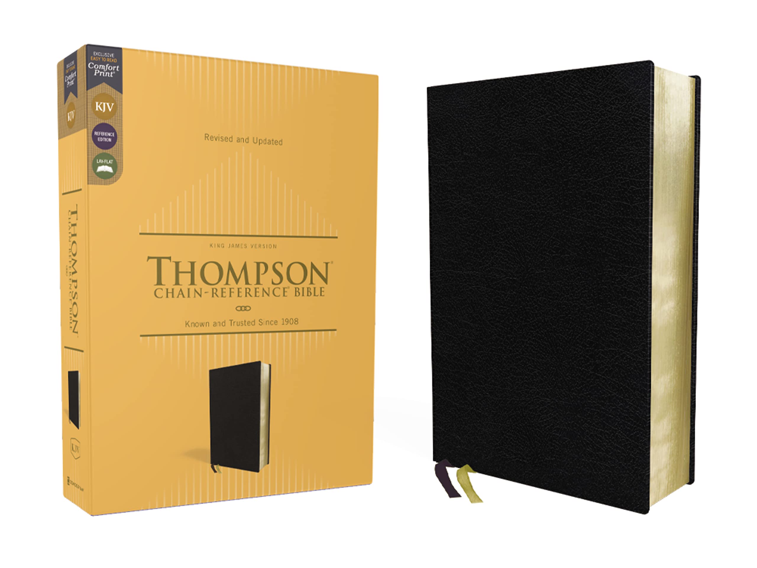 KJV, Thompson Chain-Reference Bible, European Bonded Leather, Black, Red Letter, Comfort Print: King James Version, Black, European Bonded Leather, Red Letter Social Sciences