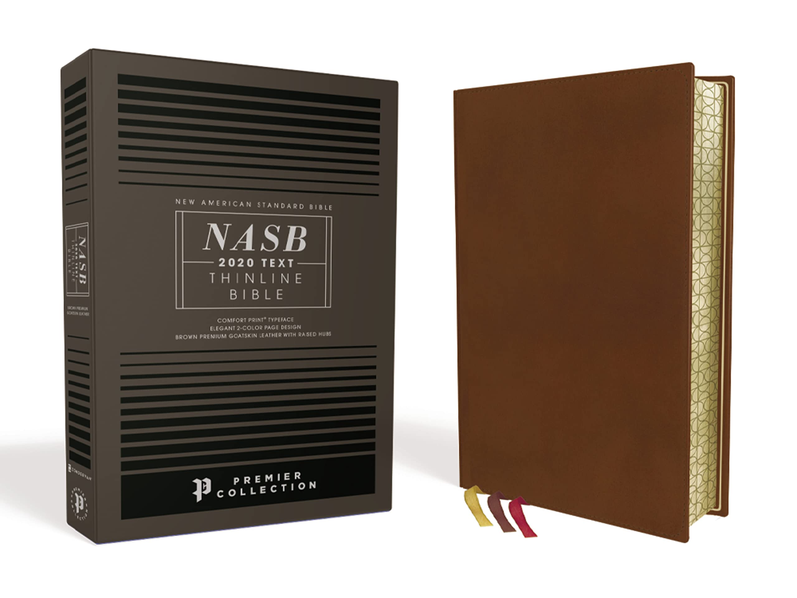 NASB, Thinline Bible, Premium Goatskin Leather, Brown, Premier Collection, Black Letter, Gauffered Edges, 2020 Text, Comfort Print: New American ... Goatskin Leather, Brown: Premier Collection Religion & Esotericism