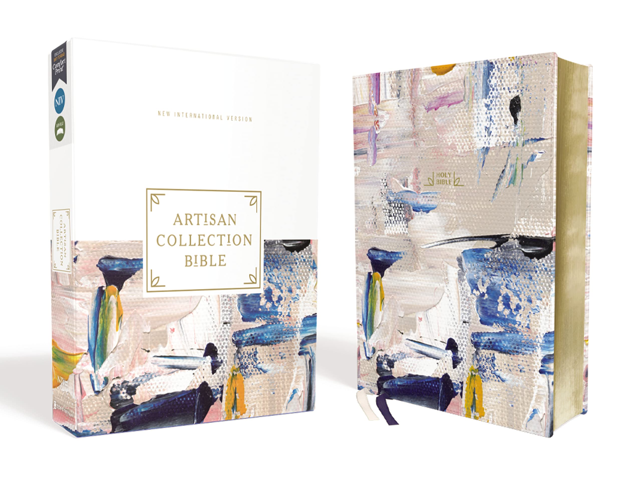 NIV, Artisan Collection Bible, Leathersoft, Multi-color/Blue, Red Letter, Comfort Print: New International Version, Multi-Color Blue, Leathersoft, Artisan Collection, Red Letter Self-help