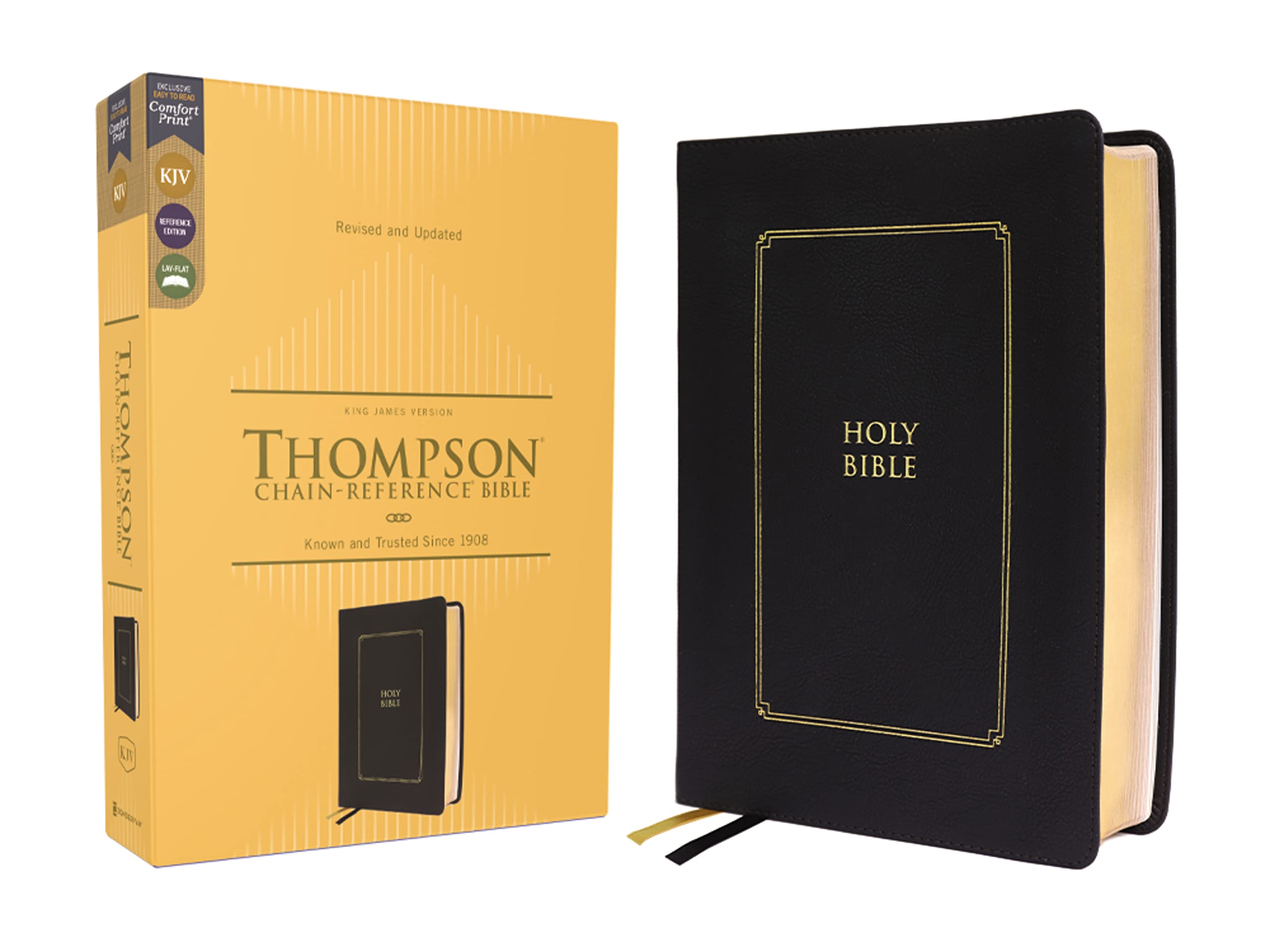 KJV, Thompson Chain-Reference Bible, Leathersoft, Black, Red Letter, Comfort Print: King James Version, Black, Leathersoft, Red Letter Social Sciences