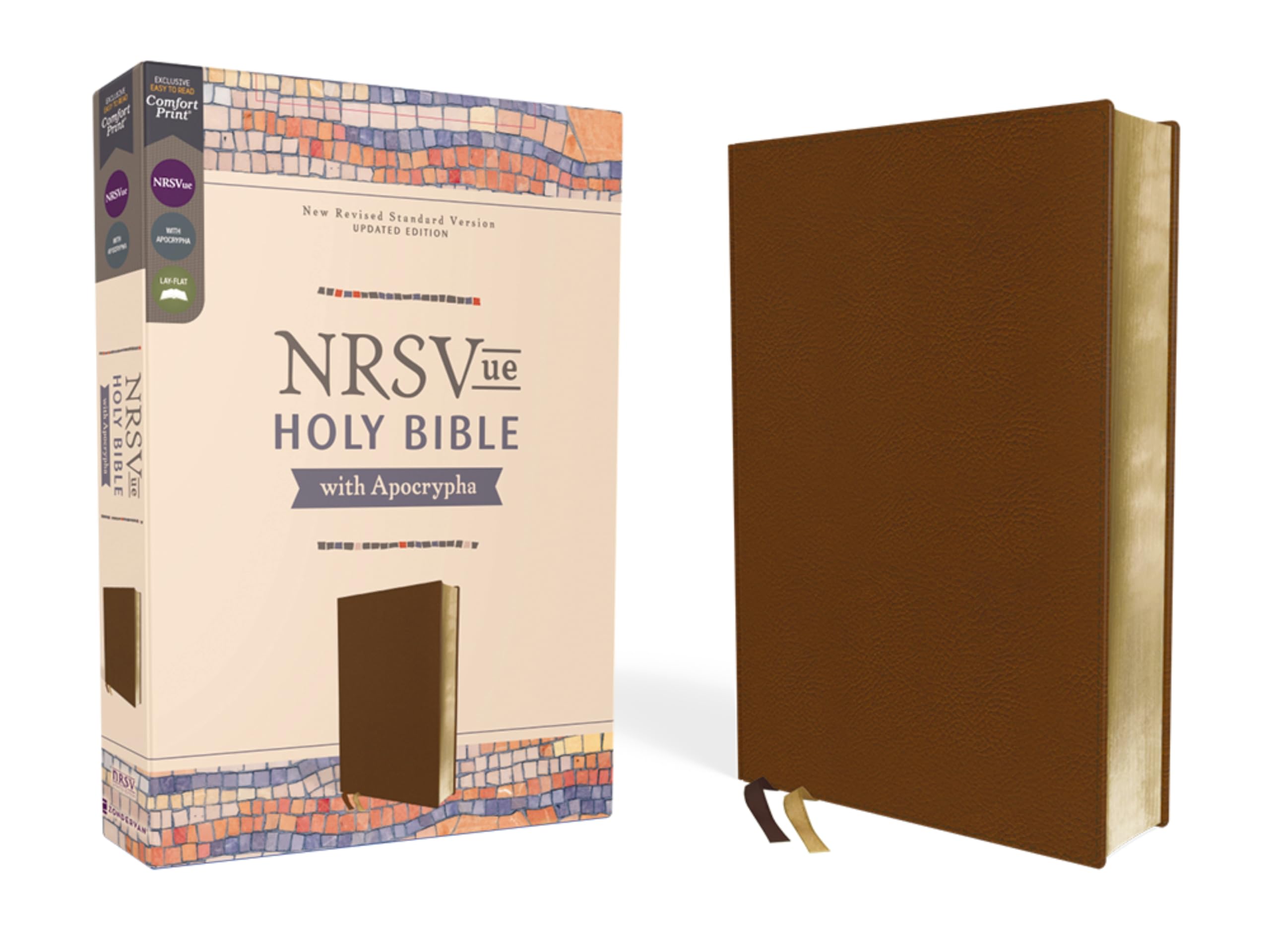 Nrsvue, Holy Bible with Apocrypha, Leathersoft, Brown, Comfort Print Politics & History