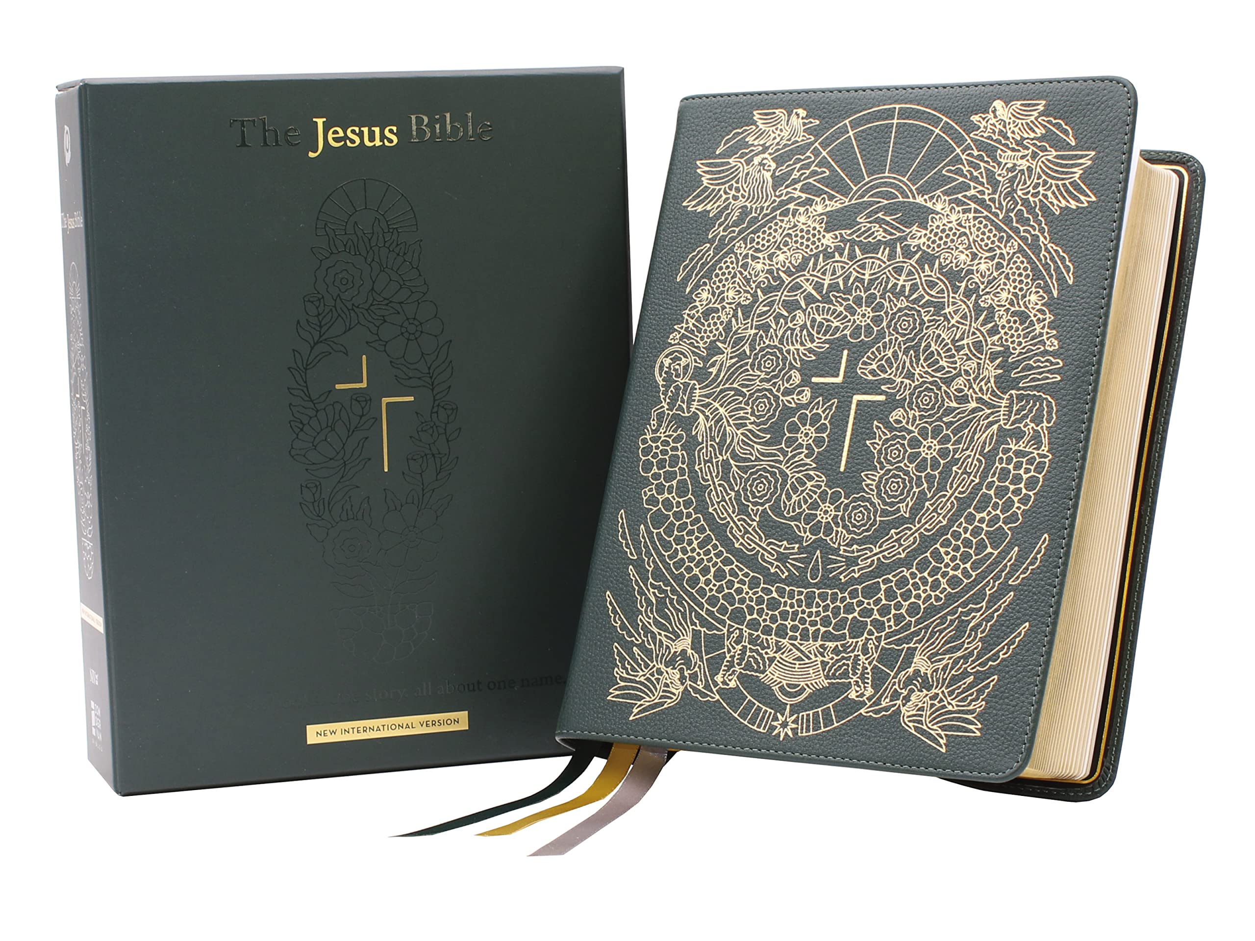The Jesus Bible Artist Edition, NIV, Genuine Leather, Calfskin, Green, Limited Edition, Comfort Print: New International Version, Green, Genuine Leather, Calfskin, Comfort Print Religion & Esotericism