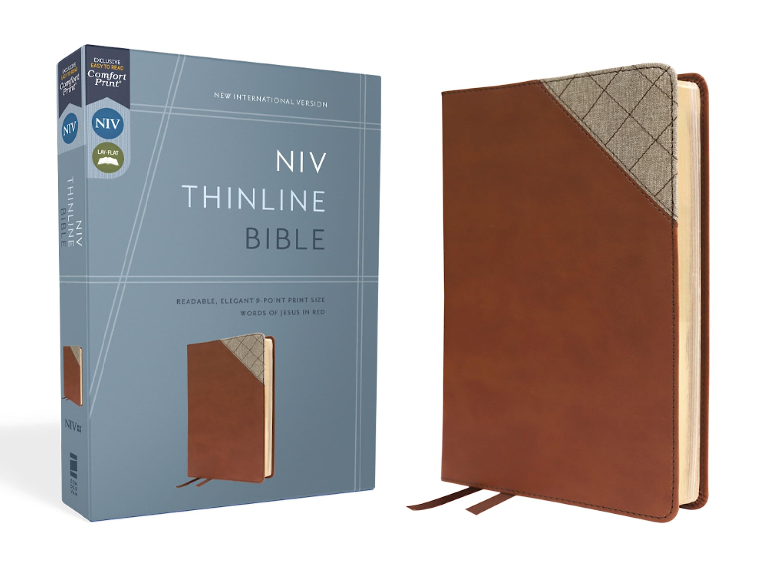 NIV, Thinline Bible, Leathersoft, Brown, Red Letter, Comfort Print: New International Version, Brown, Leathersoft, Thinline Bible, Red Letter, Comfort Print Religion & Esotericism