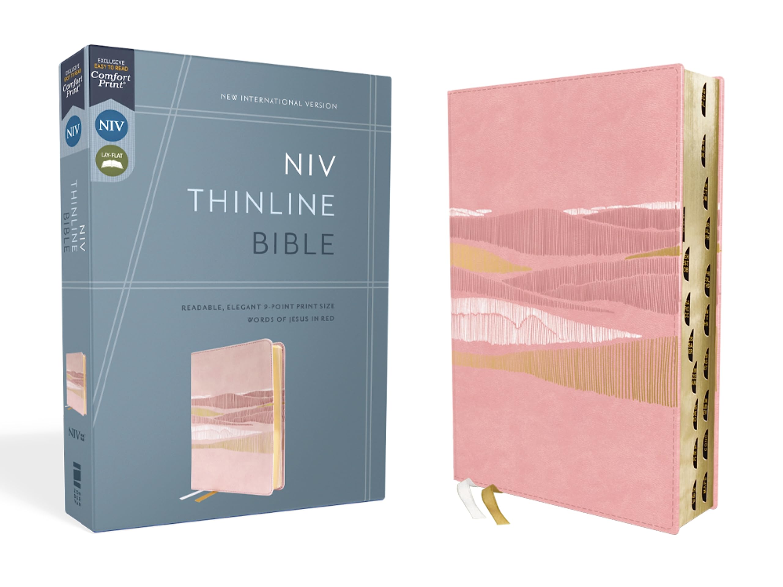 NIV, Thinline Bible, Leathersoft, Pink, Red Letter, Thumb Indexed, Comfort Print: New International Version, Pink, Leathersoft, Red Letter, Thinline Bible, Thumb Indexed, Comfort Print Religion & Esotericism