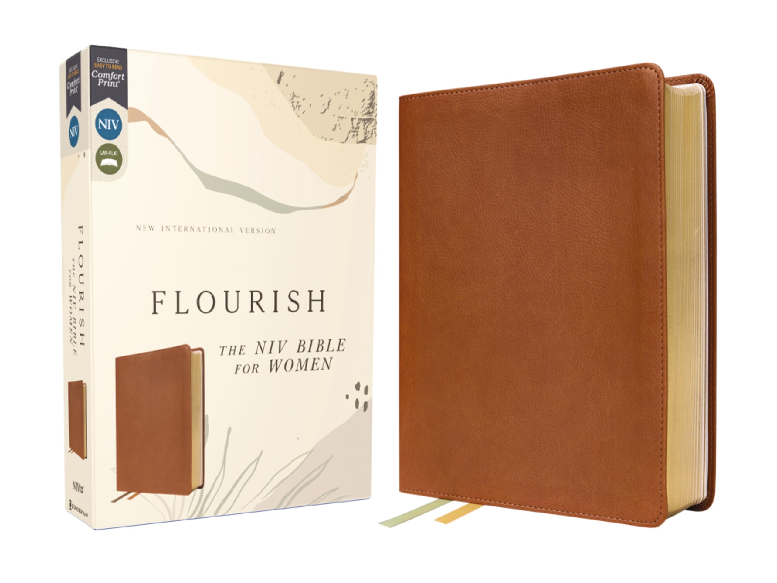 Flourish: The NIV Bible for Women, Leathersoft, Brown, Comfort Print: Flourish: the Niv Bible for Women, Brown, Comfort Print Religion & Esotericism
