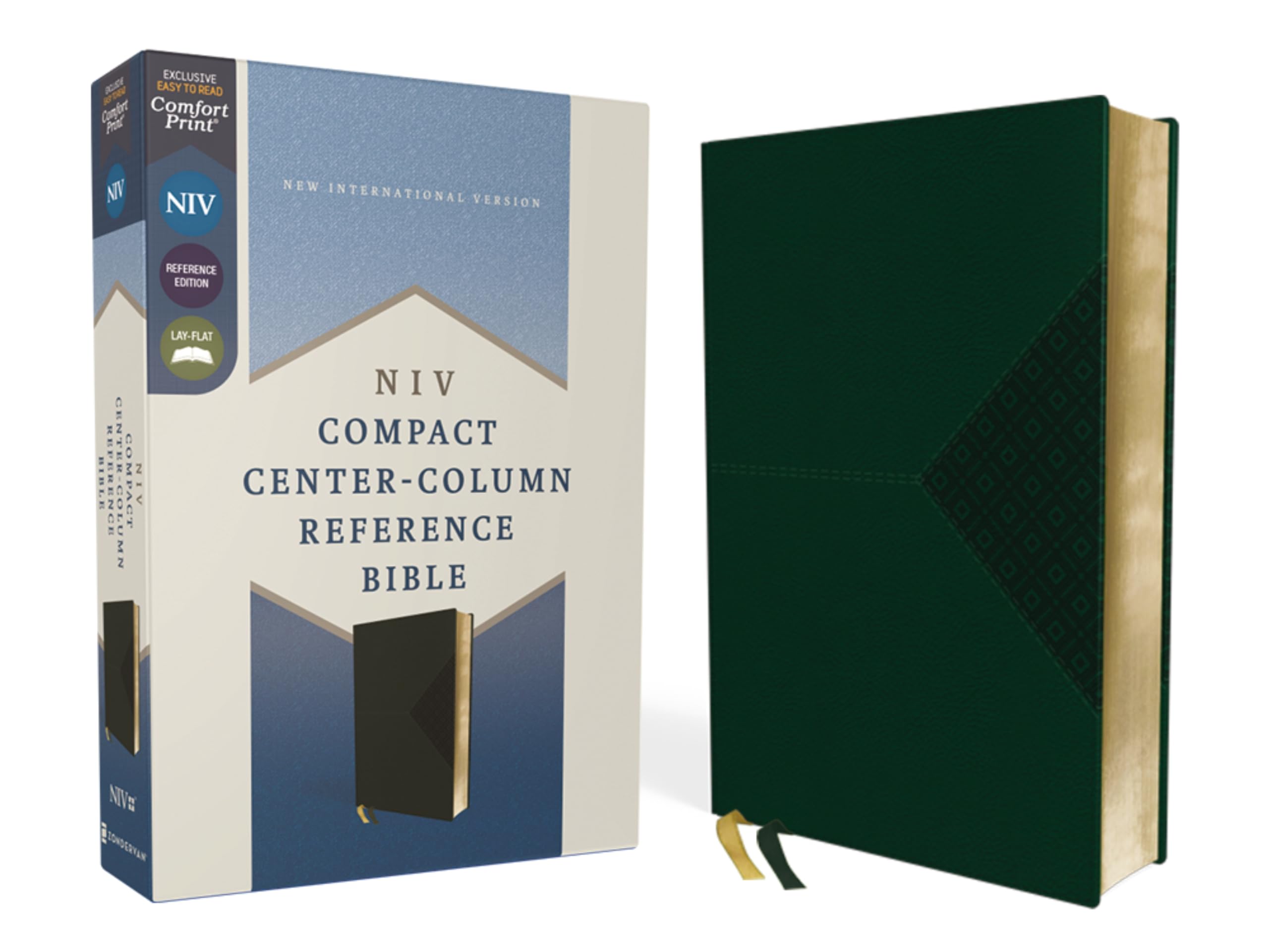 NIV, Compact Center-Column Reference Bible, Leathersoft, Green, Red Letter, Comfort Print: New International Version, Green, Leathersoft, Center-Column Reference, Red Letter, Comfort Print Religion & Esotericism