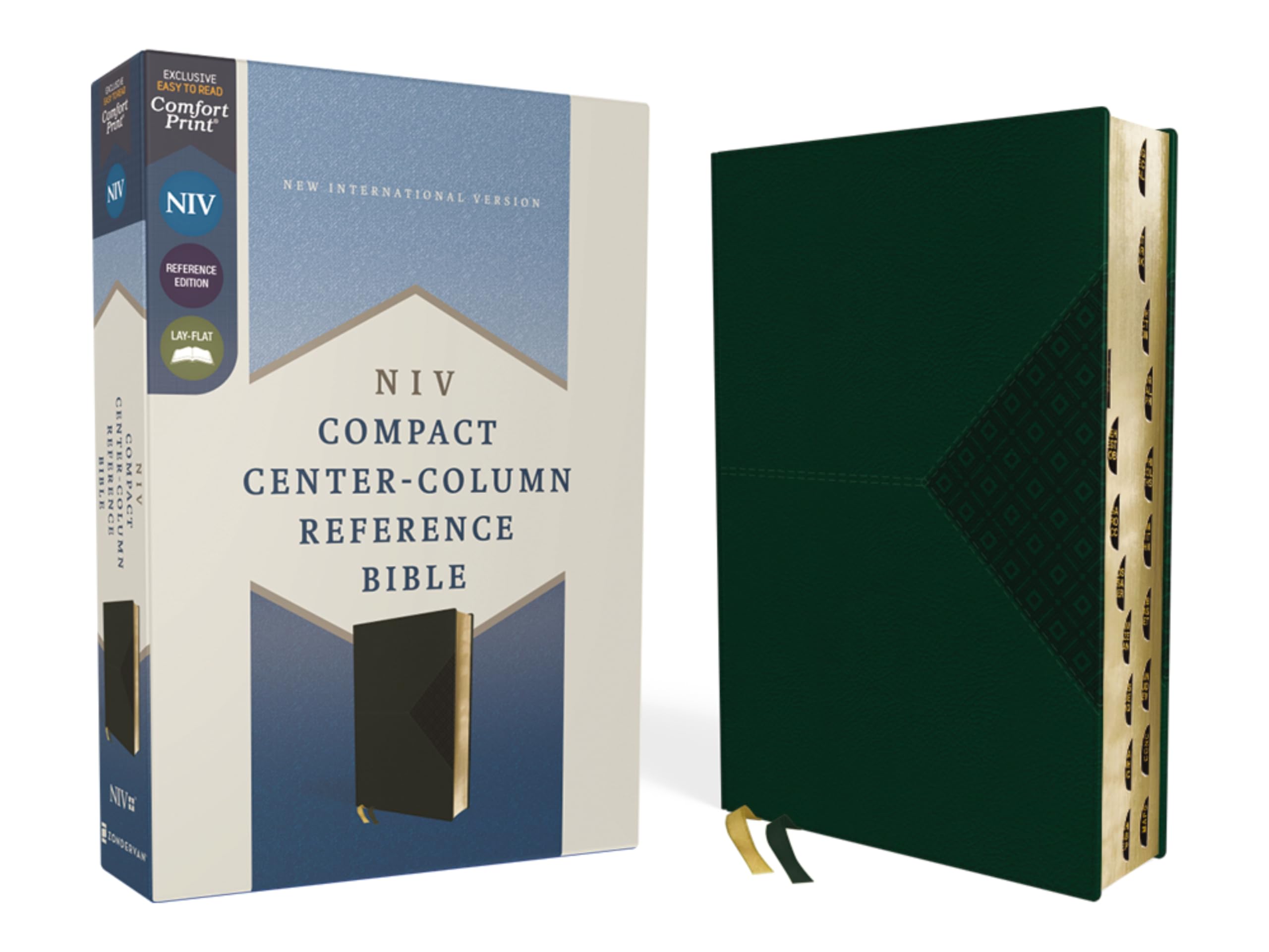 NIV, Compact Center-Column Reference Bible, Leathersoft, Green, Red Letter, Thumb Indexed. Comfort Print: Niv, Center-column Reference Bible, Green, Red Letter, Thumb Indexed. Comfort Print Religion & Esotericism