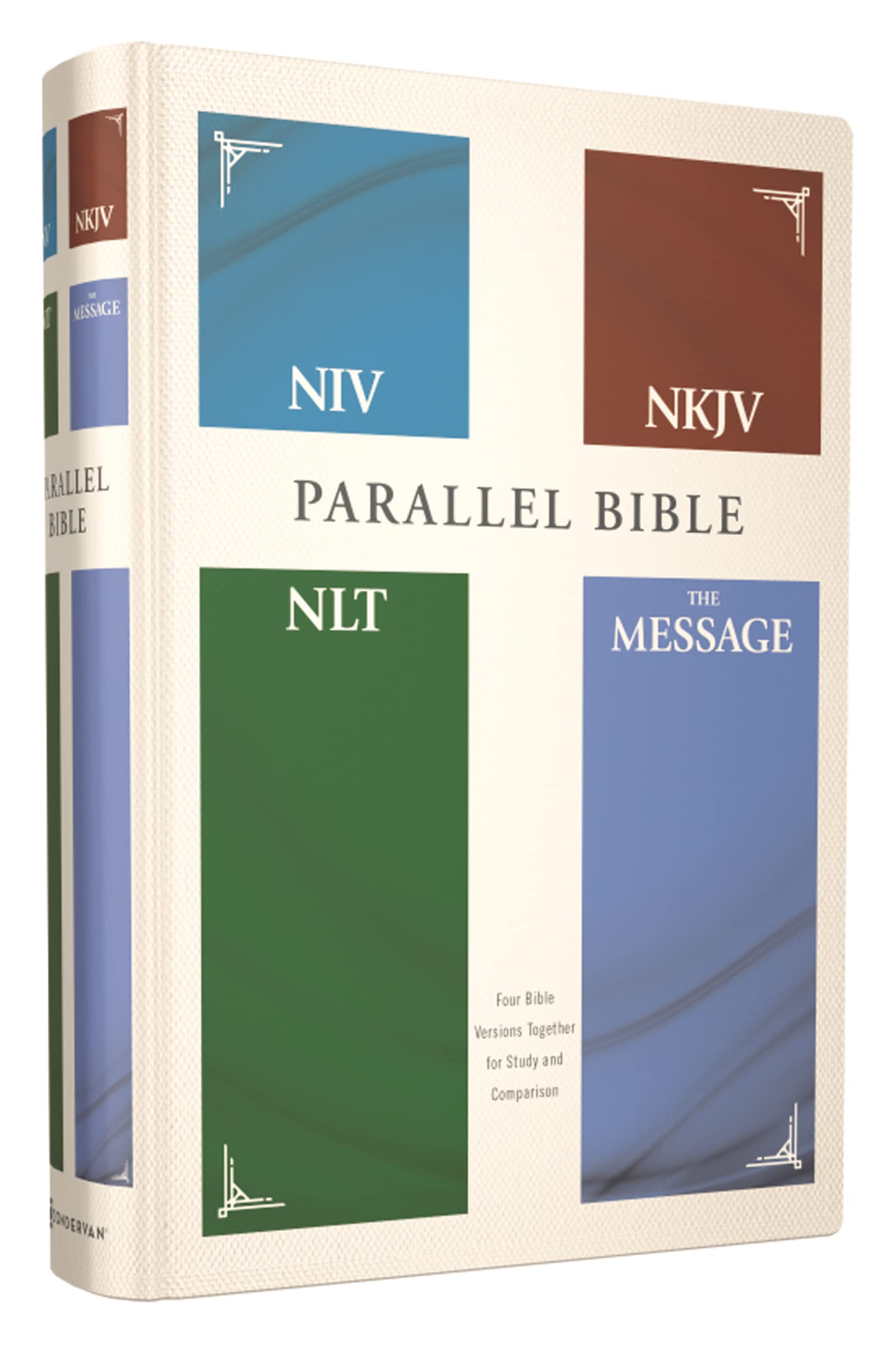 NIV, NKJV, NLT, The Message, (Contemporary Comparative) Parallel Bible, Hardcover: New International Version, New Living Translation, New King James Version, the Message Religion & Esotericism
